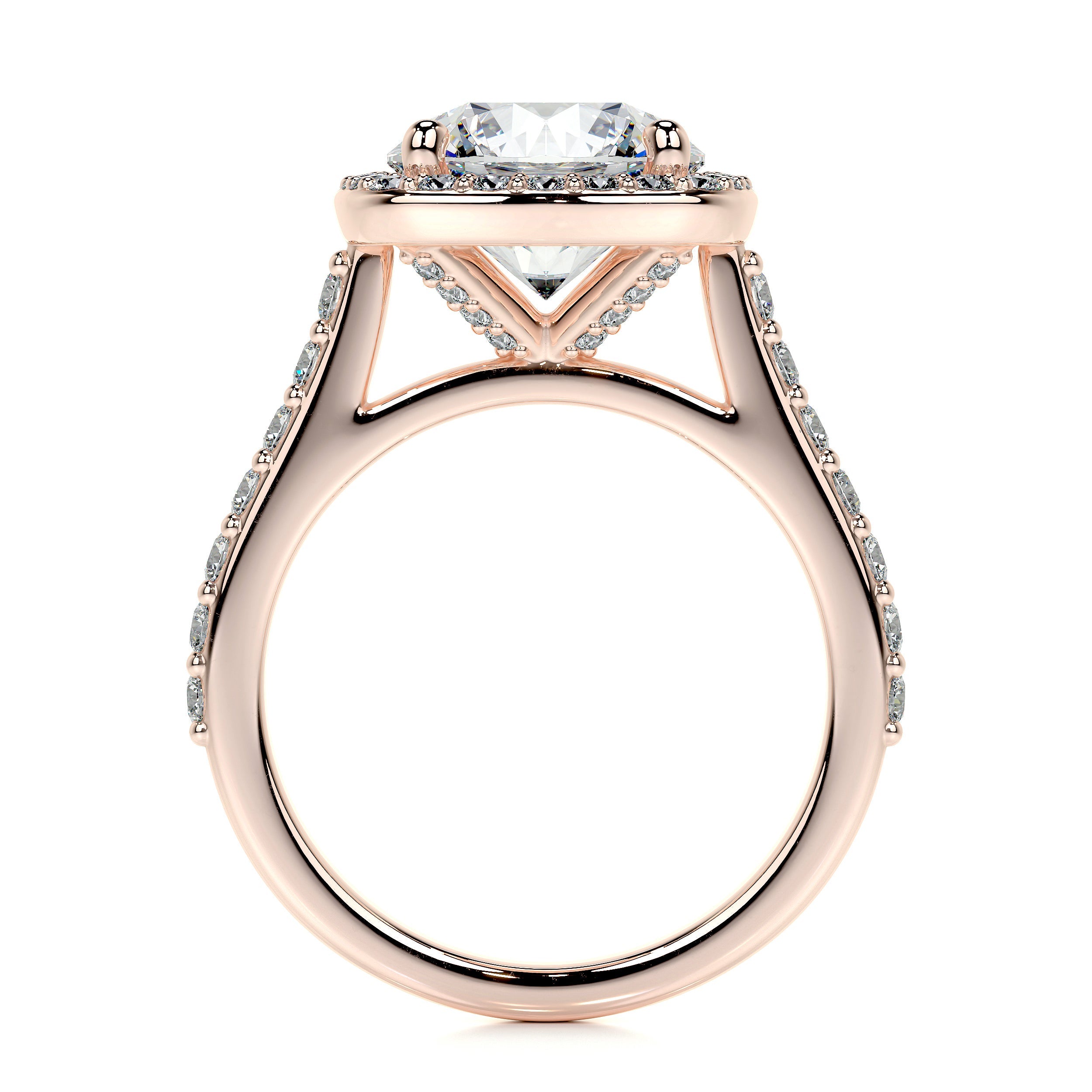 Selena Lab Grown Diamond Ring -14K Rose Gold、mySite、hinf8tx79