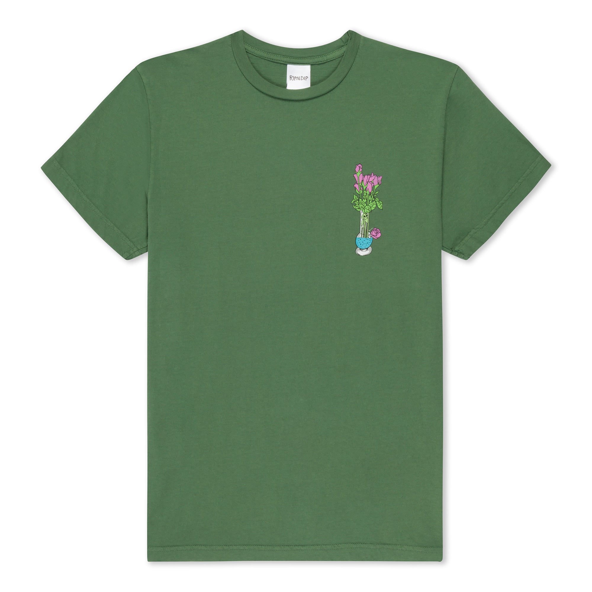  Flower Vase Tee (Olive)、mySite、merchandisen