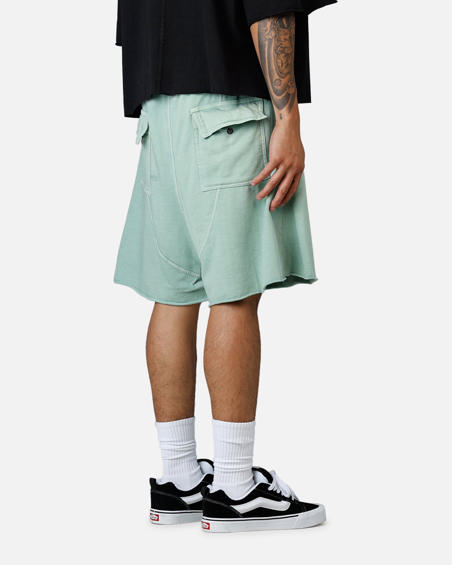 MNML Oversized Cargo Sweat Shorts Seafoam、mySite、zt4zffjzw