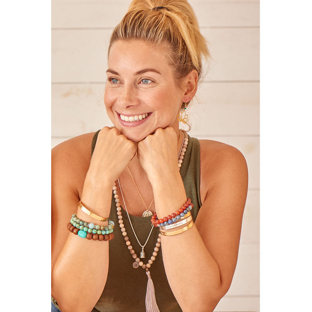 Let It Be Cuff Bracelet in Hammered Brass、mySite、topwebapps