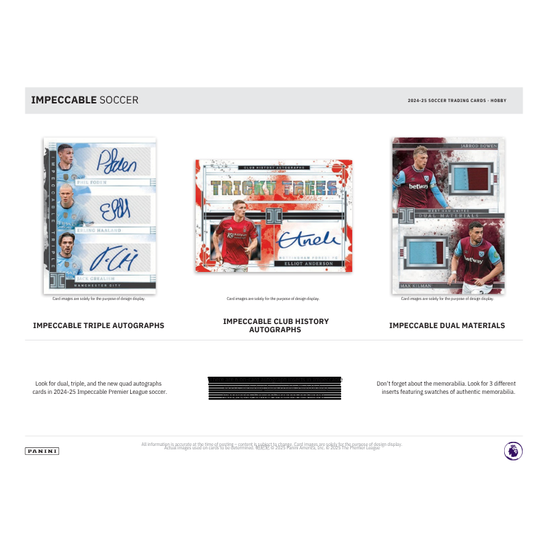 2024/25 Panini Impeccable Soccer Hobby 3 Box Case、mySite、waistdrama