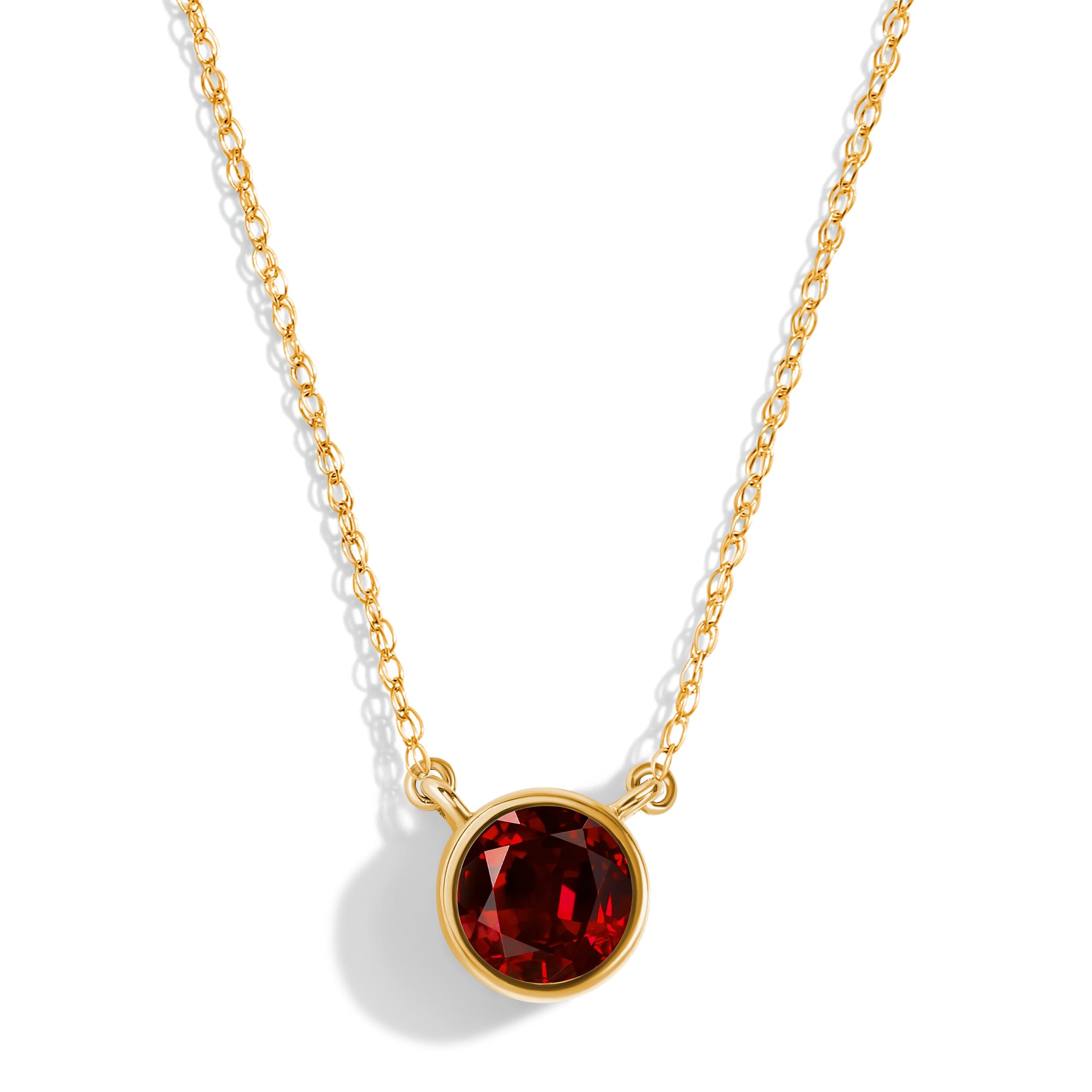 Garnet Necklace - Solitaire、mySite、hinf8tx79