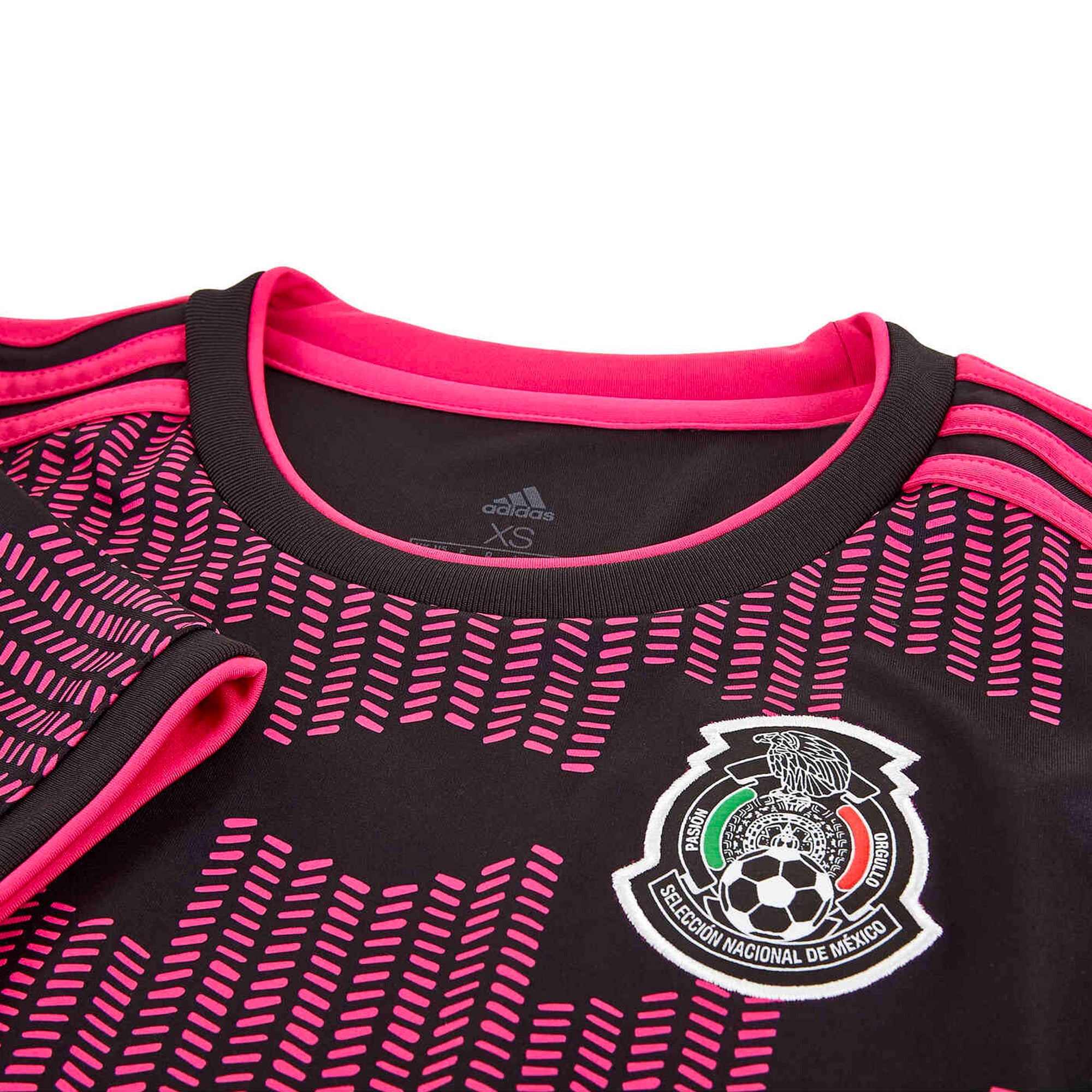 adidas Women's Mexico 2021/22 Home Jersey Black/Real Magenta、mySite、noshort