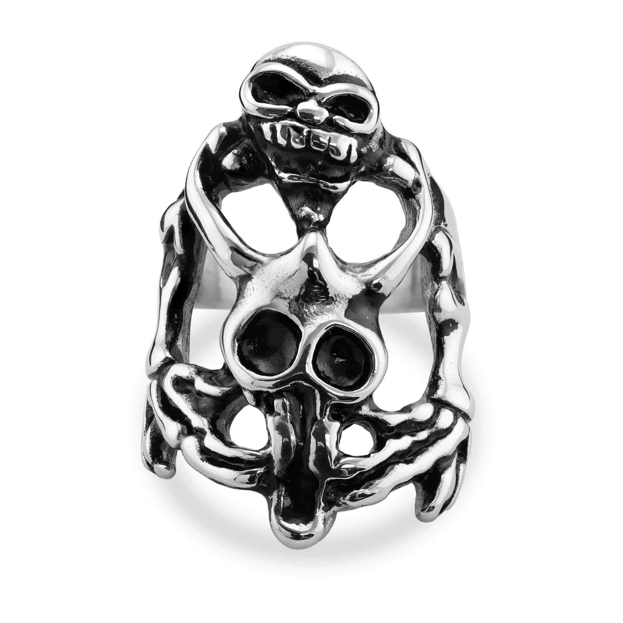 Polished Skull Stainless Steel Ring / SCR2042、mySite、dreamappss