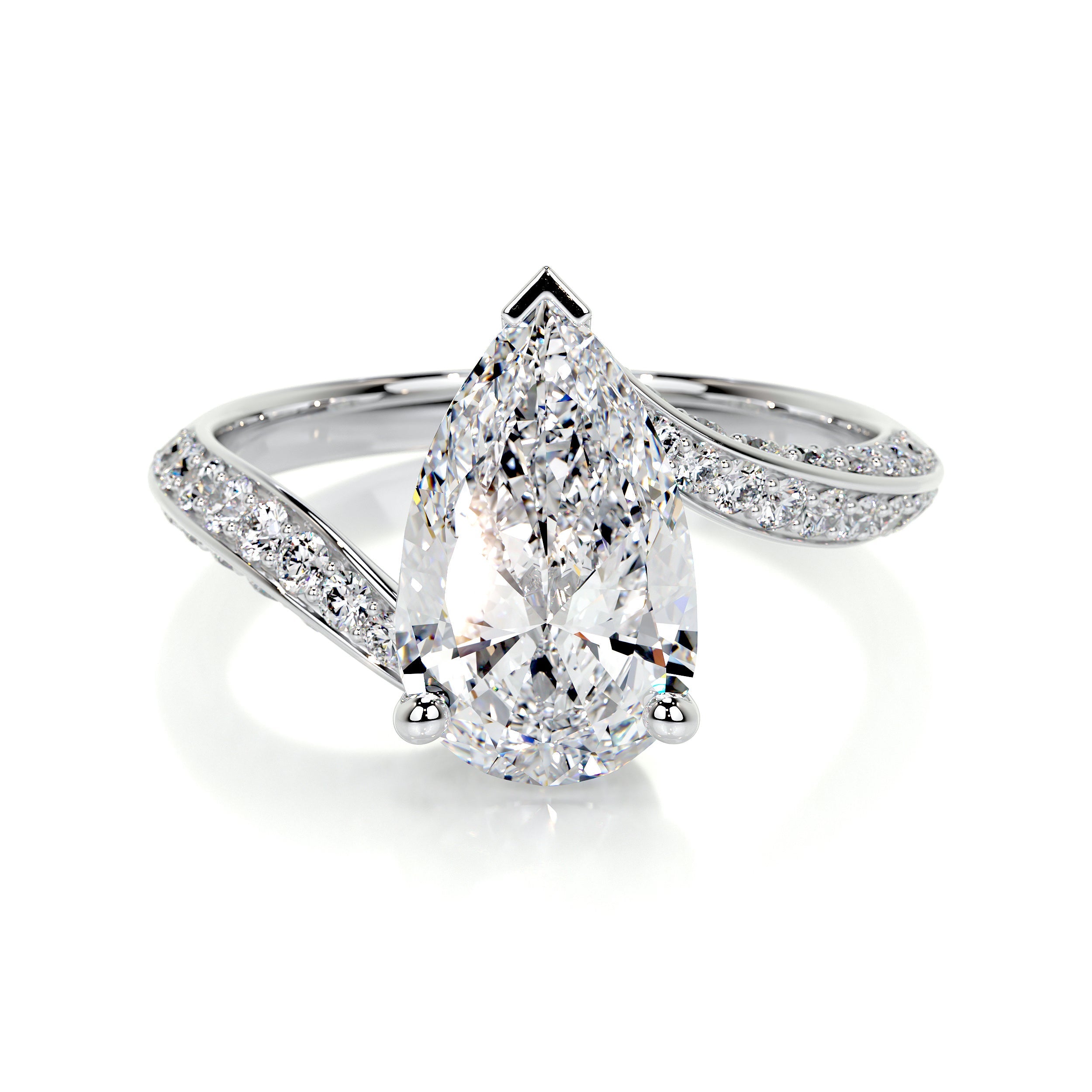 Sabrina Lab Grown Diamond Ring -14K White Gold、mySite、hinf8tx79