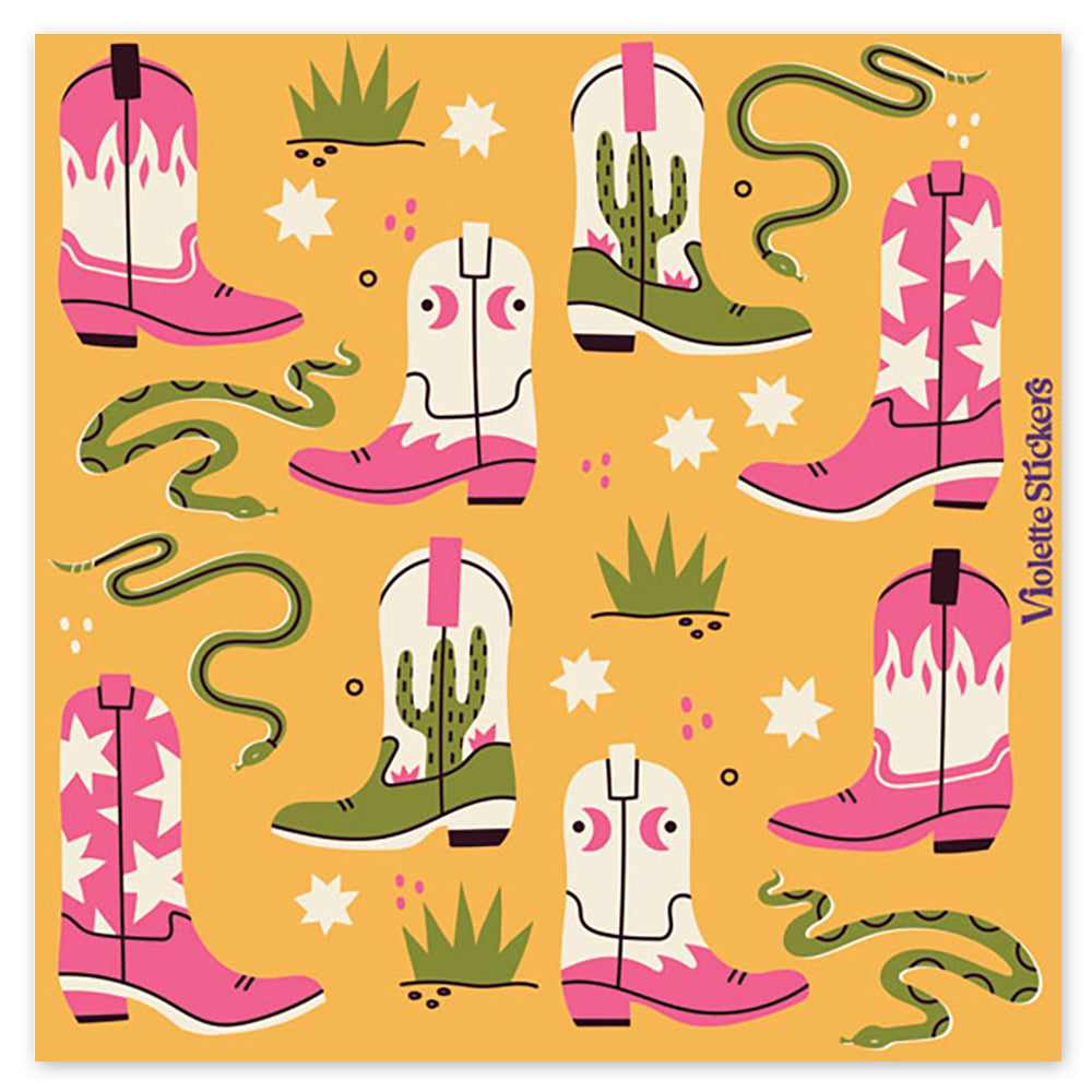  Cowboy Boots & Snakes Stickers、mySite、ghnorth