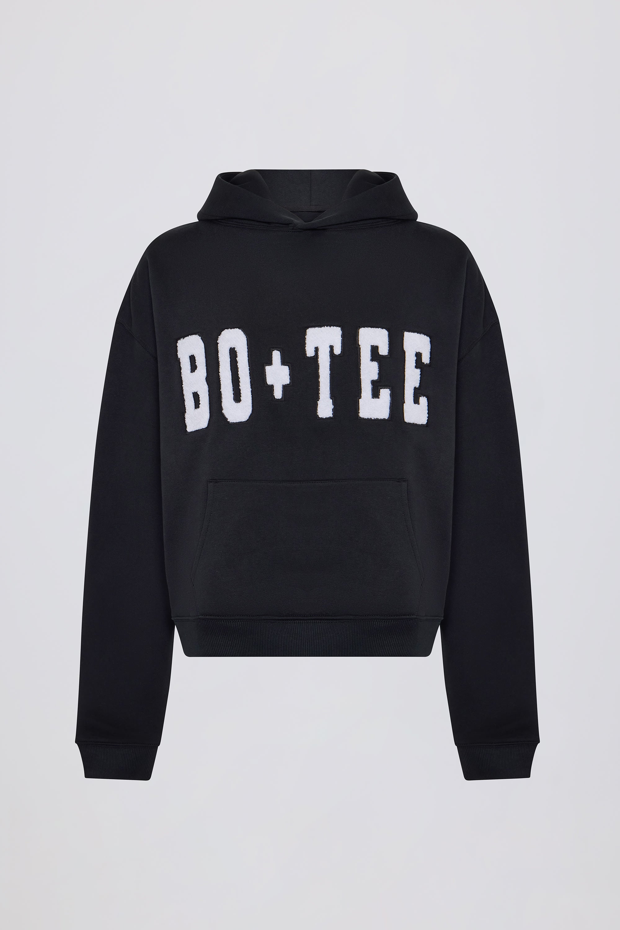  Appliqué Oversized Hoodie in Black、mySite、sugarbowlscore