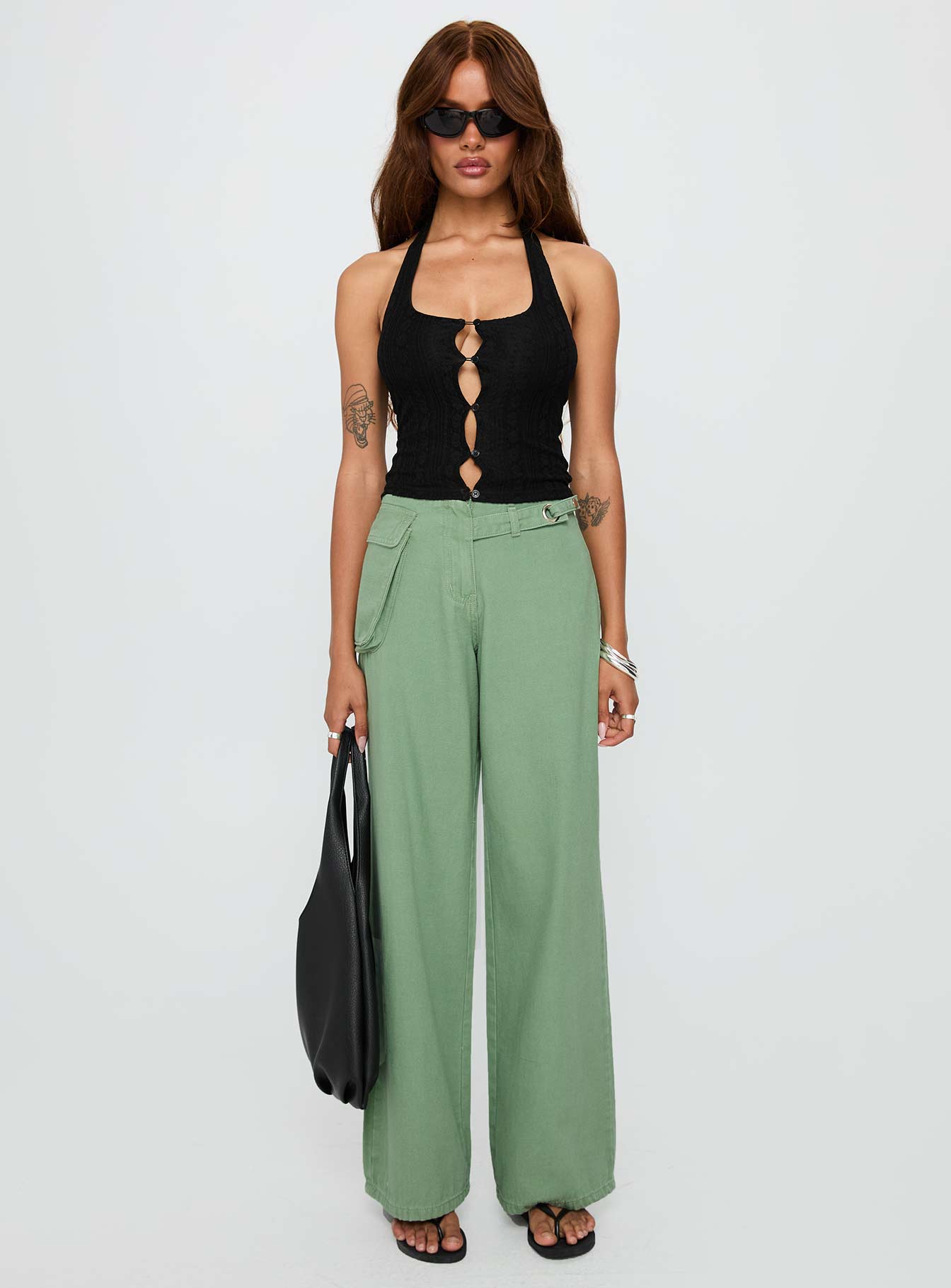 Just Talk Button Up Top Black、mySite、solidvoid