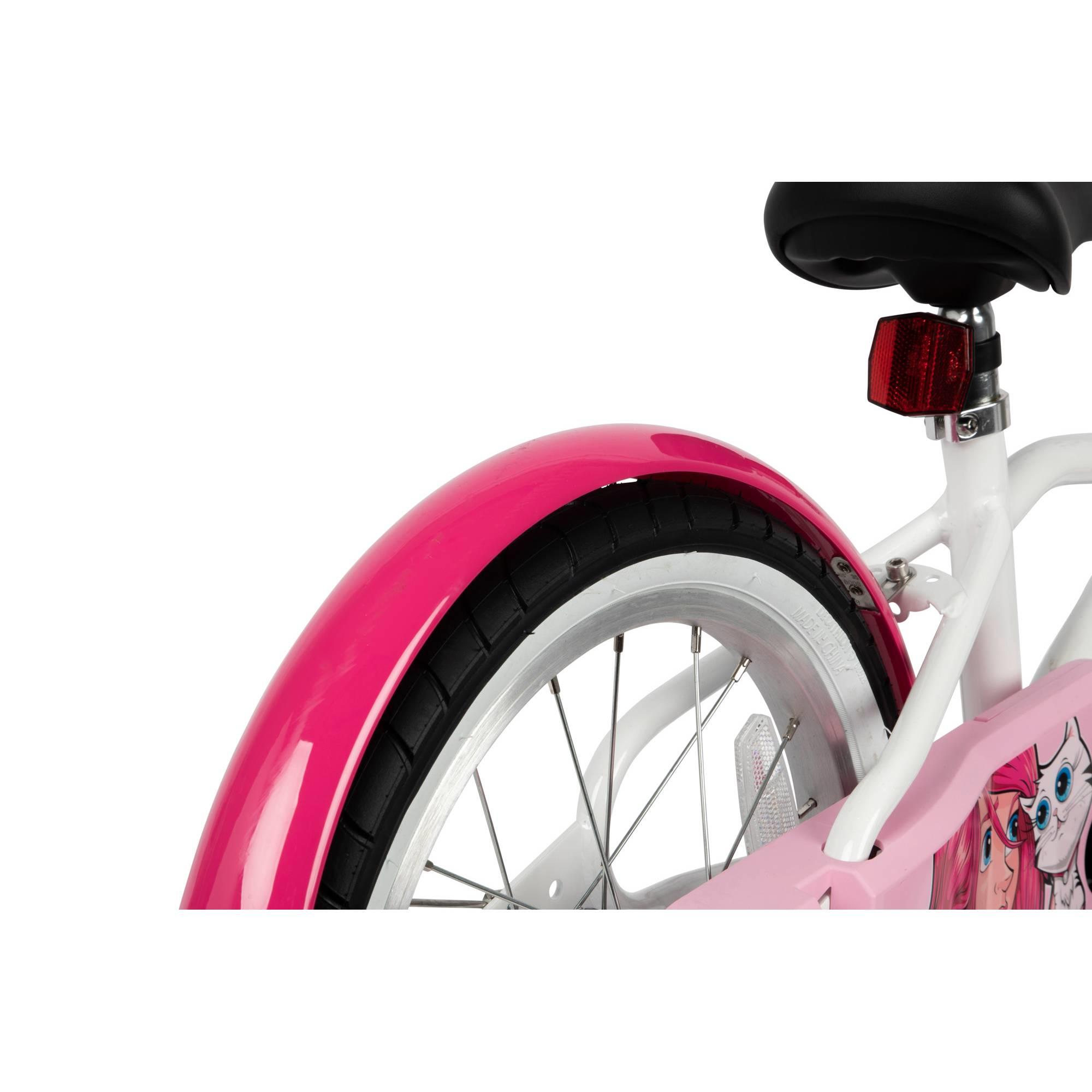 Btwin HYC500 Girls' Hybrid Bike 16 Kids' 3'7 to 4'0