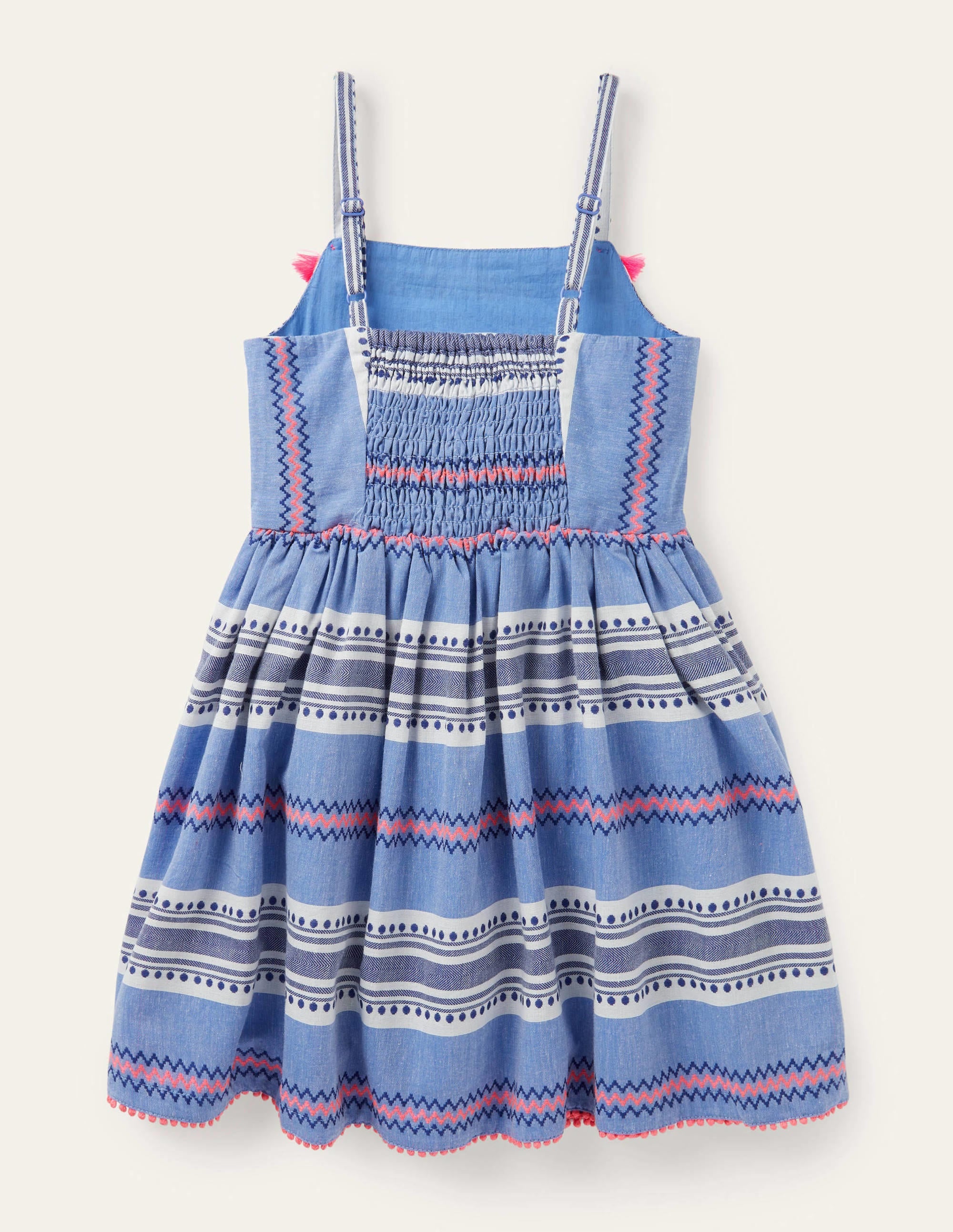  Stripe Tassel Sun Dress-Starboard Blue/Pink Sunset、mySite、ashleygrahame