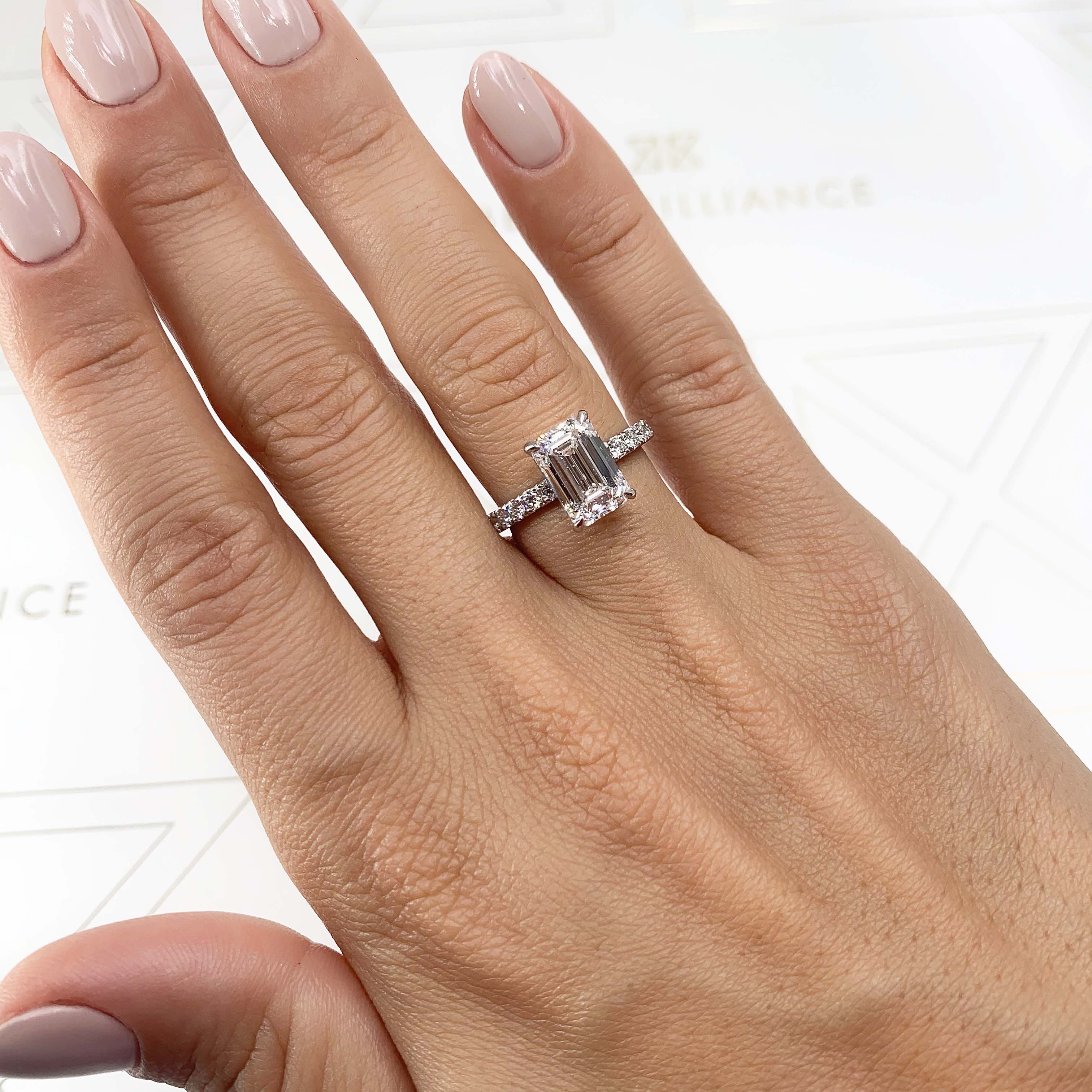 Royal Lab Grown Diamond Ring -18K White Gold、mySite、hinf8tx79