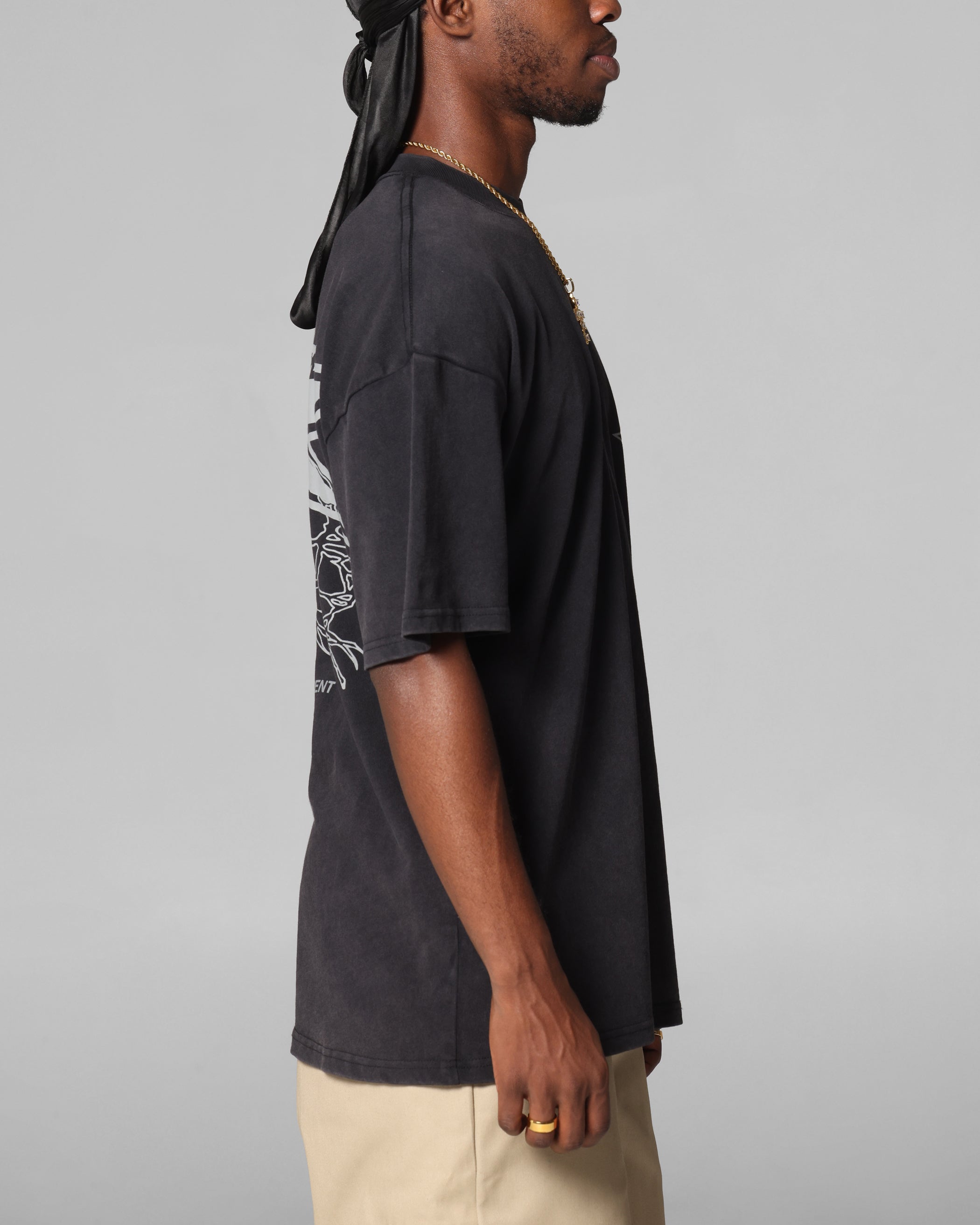 Loiter Runway T-Shirt Black Acidwash、mySite、zt4zffjzw