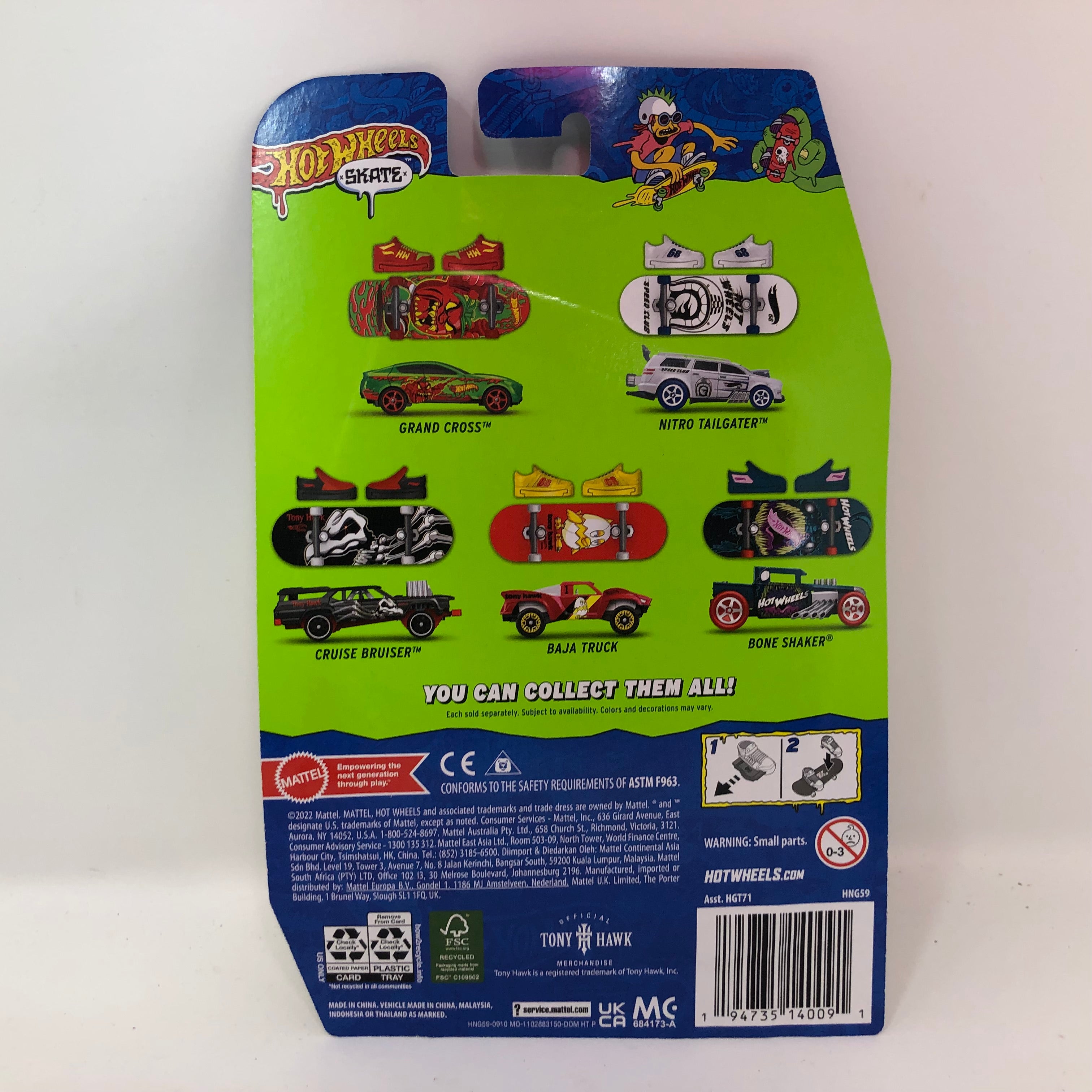 2023 Hot Wheels Skate * Hi Beam Car w/ Skate Board by Tony Hawk & Shoes、mySite、hgirdovlk
