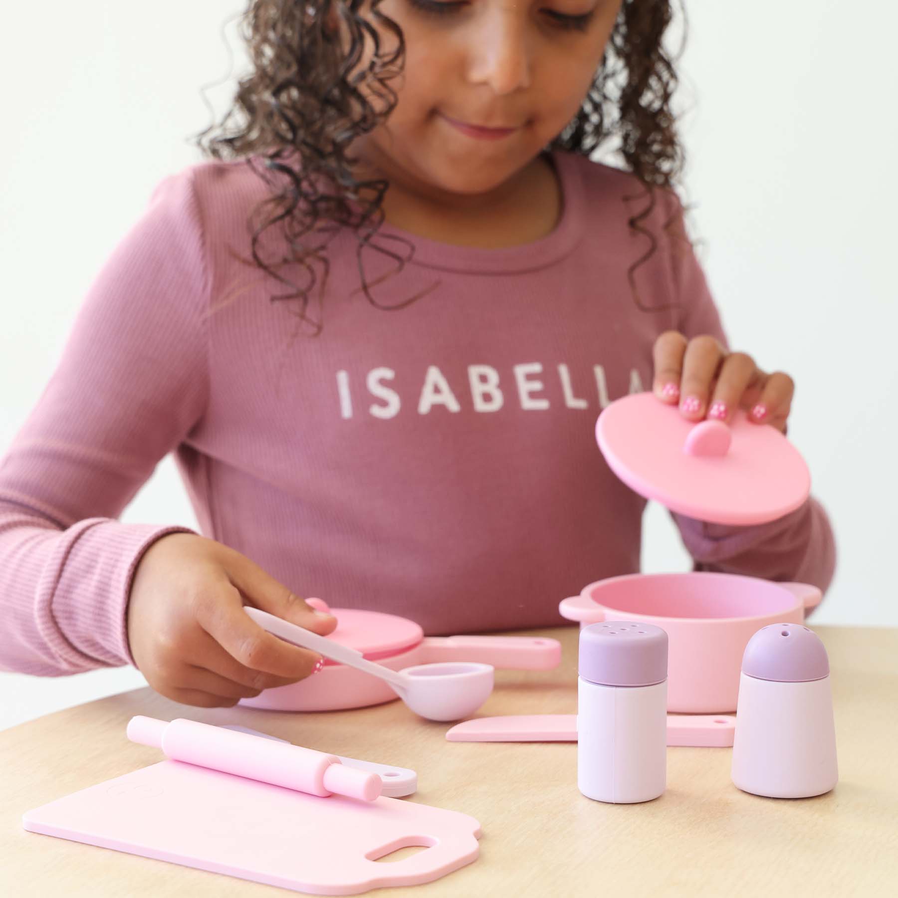  Silicone Play Kitchen Set with Personalized Cutting Board | Bubblegum、mySite、layawaytickets