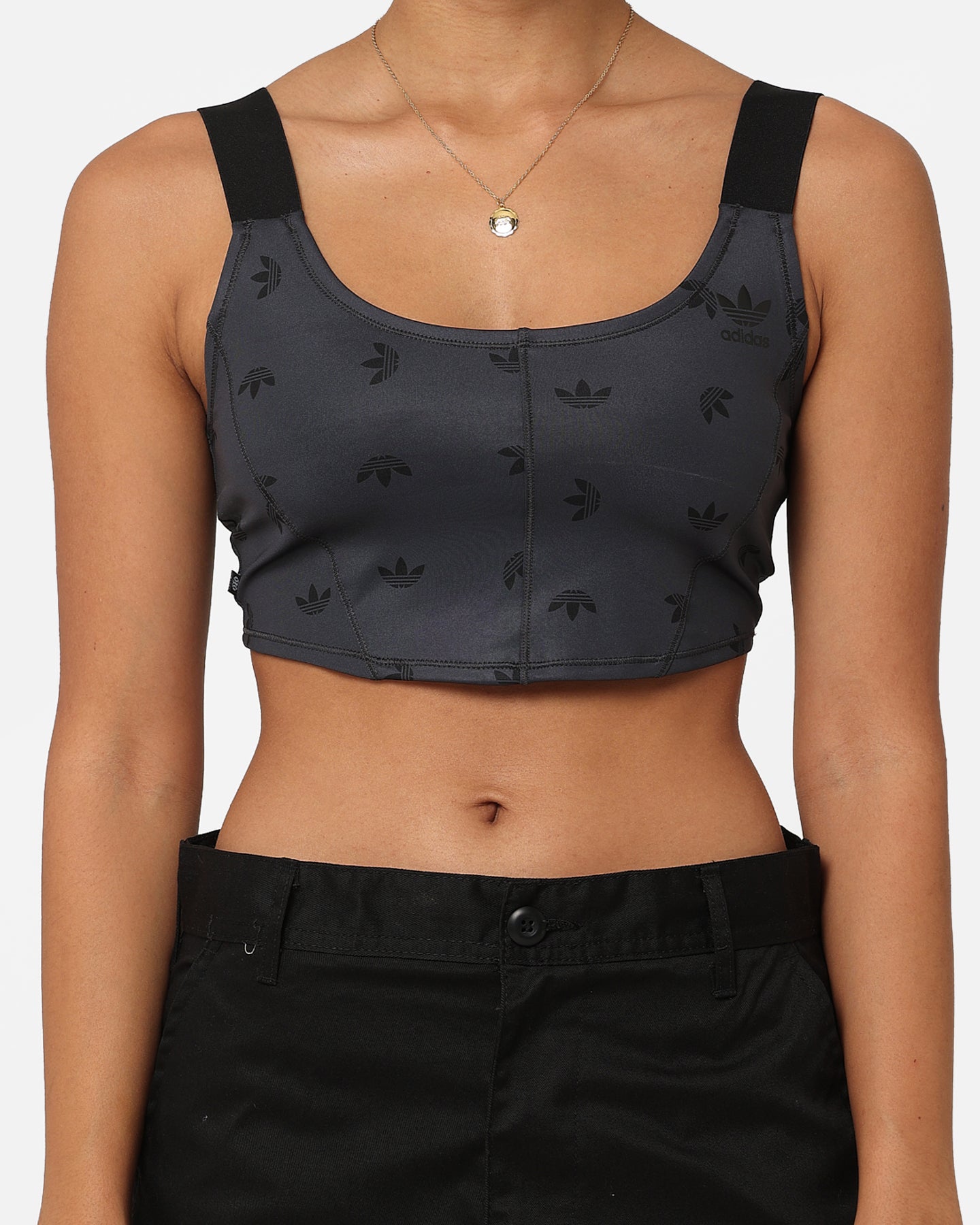 Adidas Women's Corset Bra Night Grey、mySite、zt4zffjzw