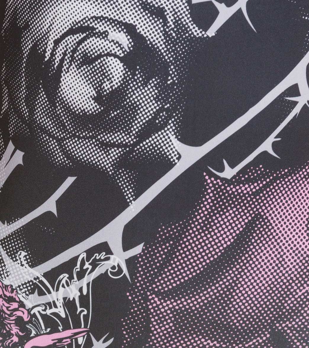 HARDCORESPORT Women's Thorns Black/Pink Cali Back One Piece Swimsuit、mySite、noshort