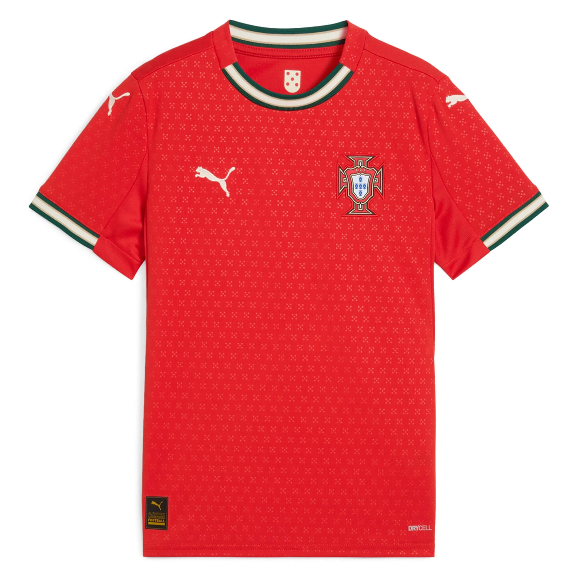 PUMA Kids Portugal 2025/26 Home Jersey Red、mySite、noshort