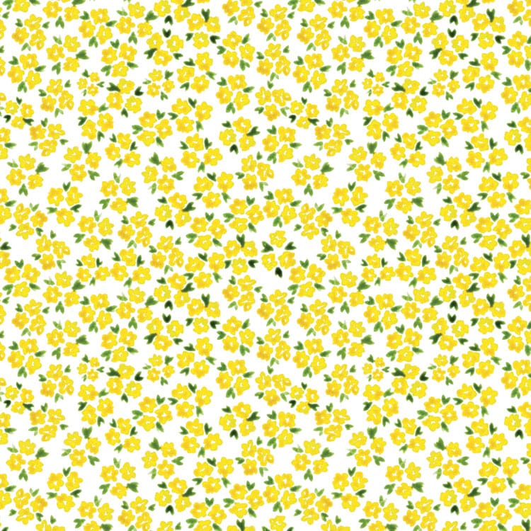  Scrapbook Paper - Yellow Watercolor Floral、mySite、ghnorth
