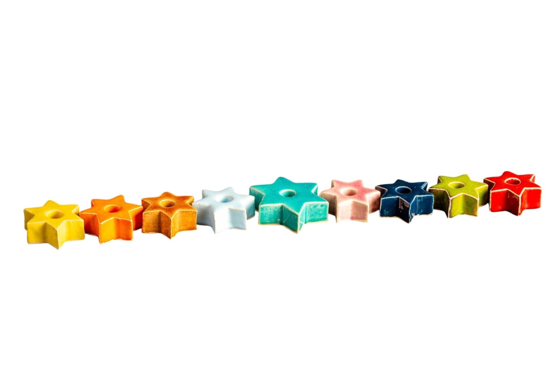 Handmade Ceramic Menorah Stars by Israel Museum、mySite、topwebapps