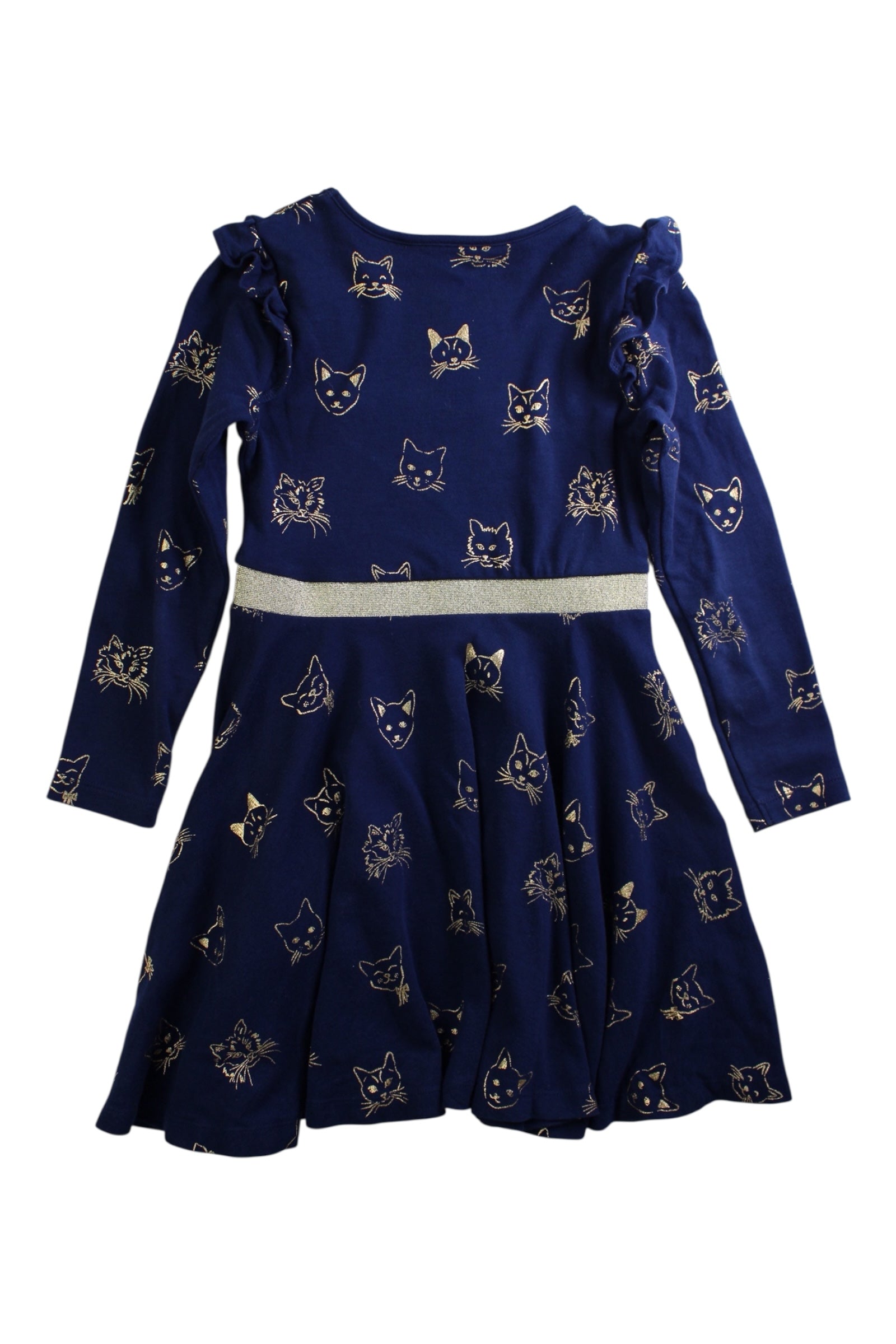 Boden Cat Print Long Sleeve Dress 5-6T、mySite、g9winljtr
