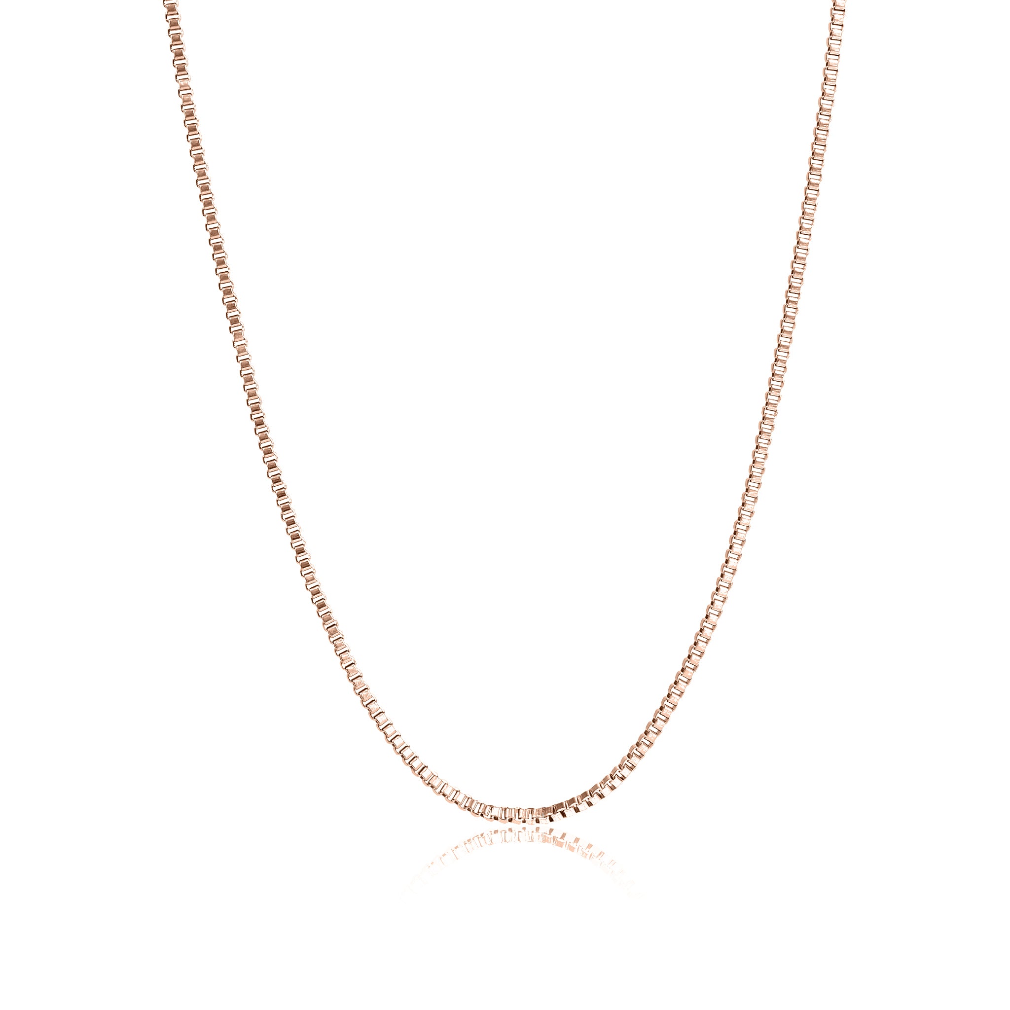 18K Gold PVD Stainless Steel 1.5mm Box Chain Necklace / CHJ2036、mySite、dreamappss
