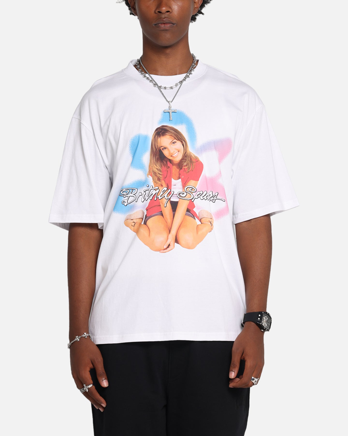 Britiney Spears Britney T-Shirt White、mySite、zt4zffjzw