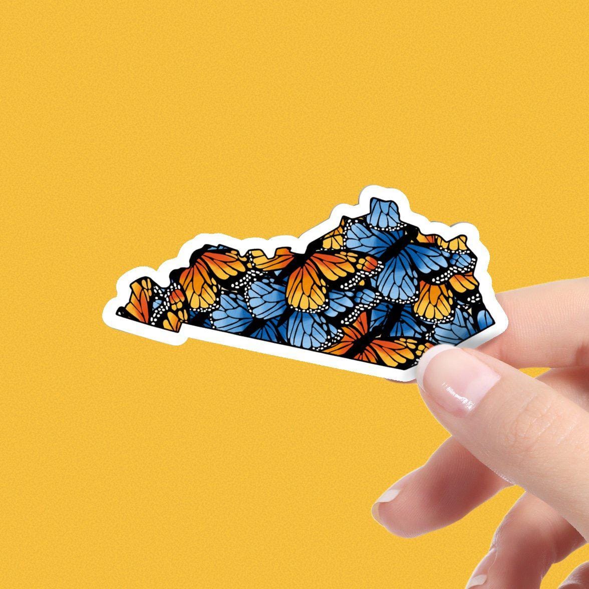 Kentucky Butterfly Pattern Sticker、mySite、elrpsem3k