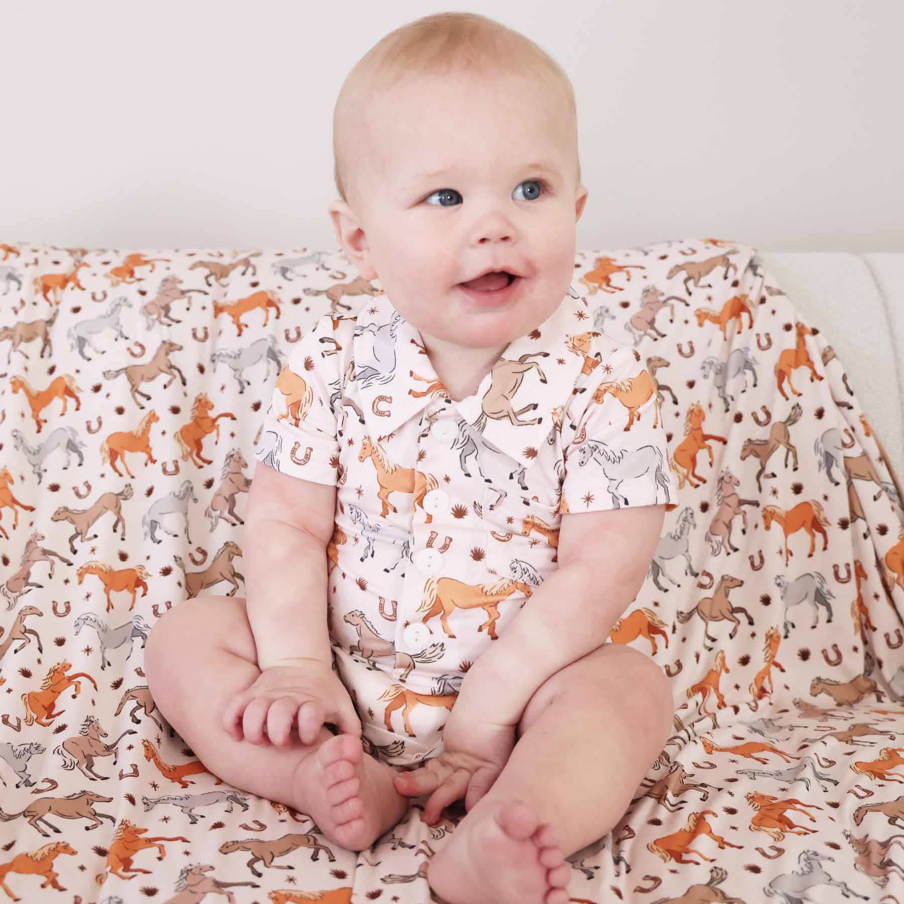  P's Ponies Button Romper、mySite、layawaytickets