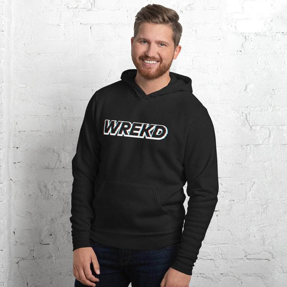  WREKD Analog OSD Unisex Logo Hoodie、mySite、merchandisen