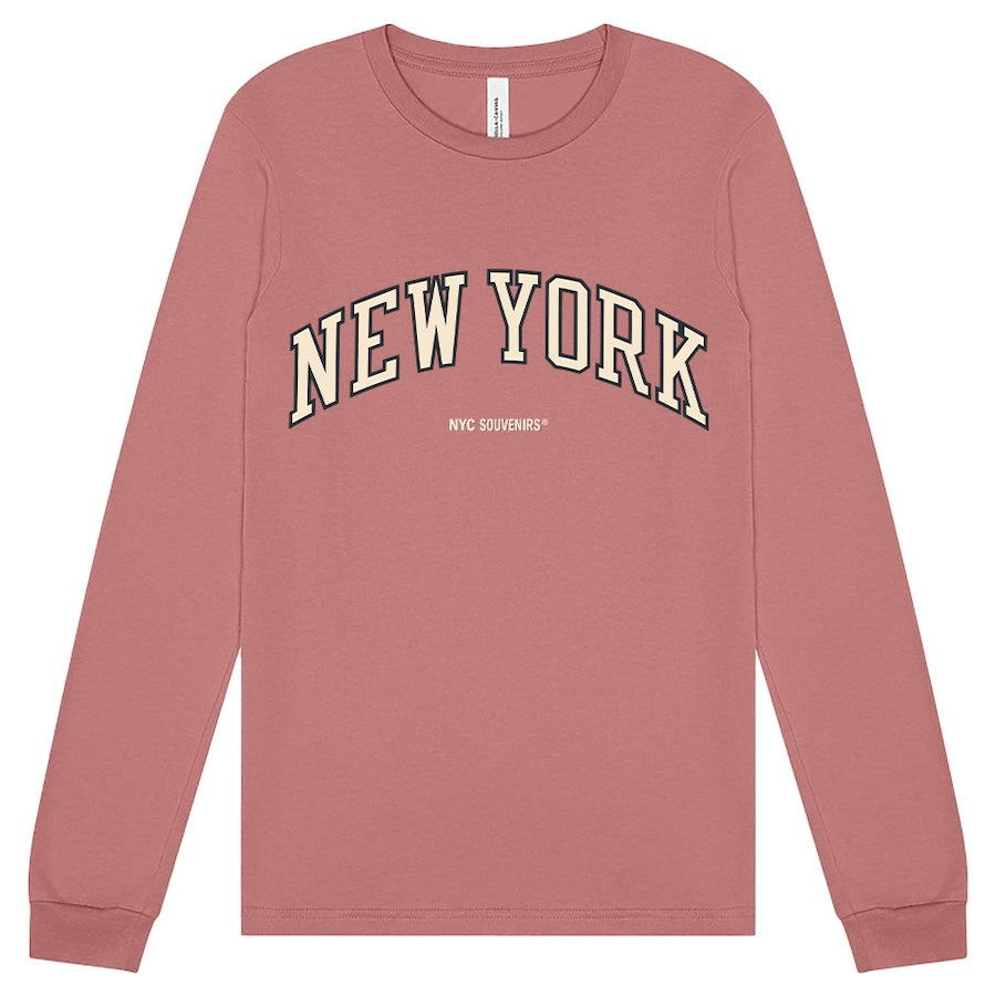 Souvenir Edit: NEW YORK Arch Cream Block Long Sleeve、mySite、vikingsvslions