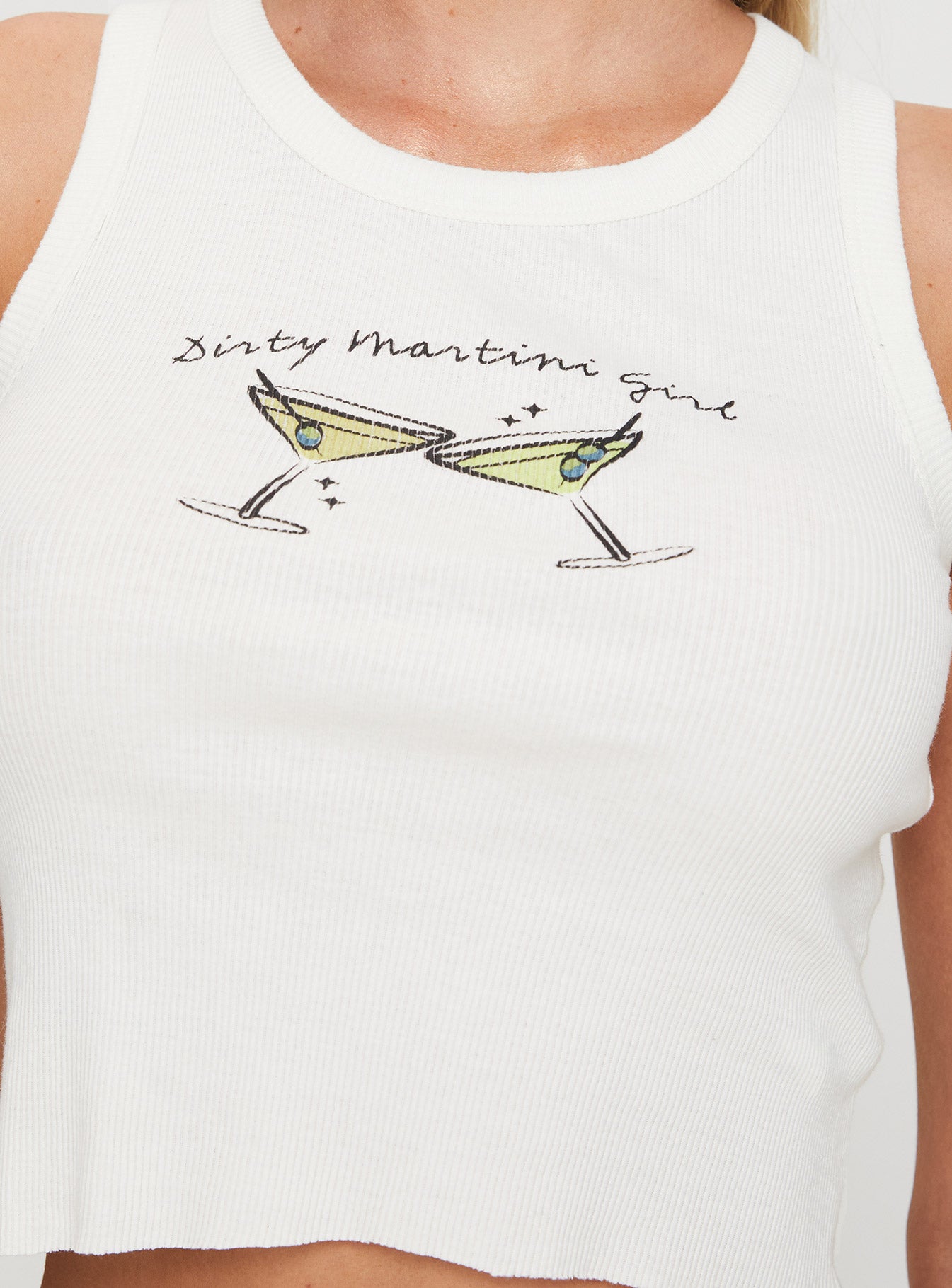 Dirty Martini Girl Tank White、mySite、solidvoid