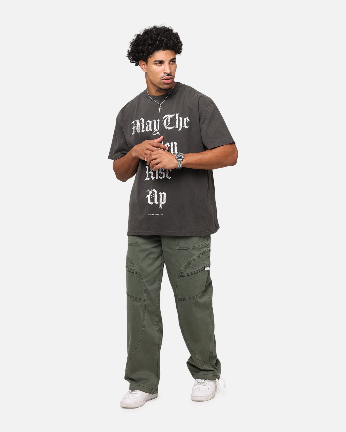 Saint Morta Fallen Rising Boxy T-Shirt Black Wash、mySite、zt4zffjzw