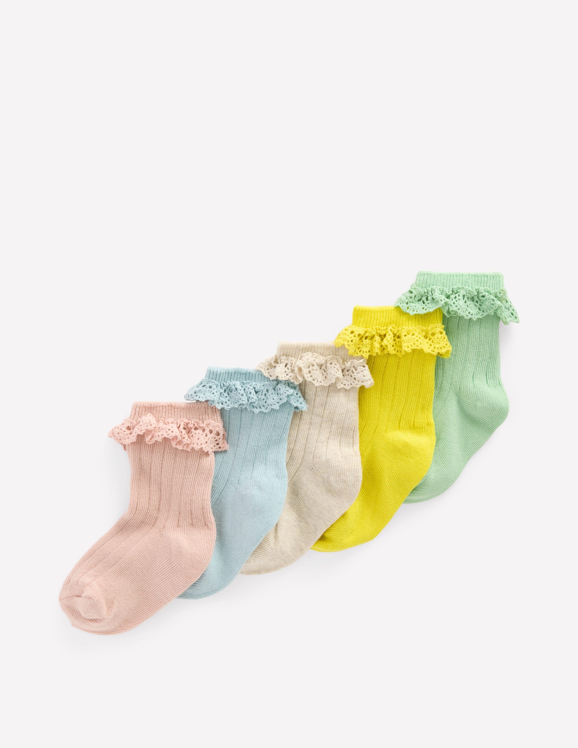  Baby Frilly Socks 5 Pack-Multi、mySite、ashleygrahame