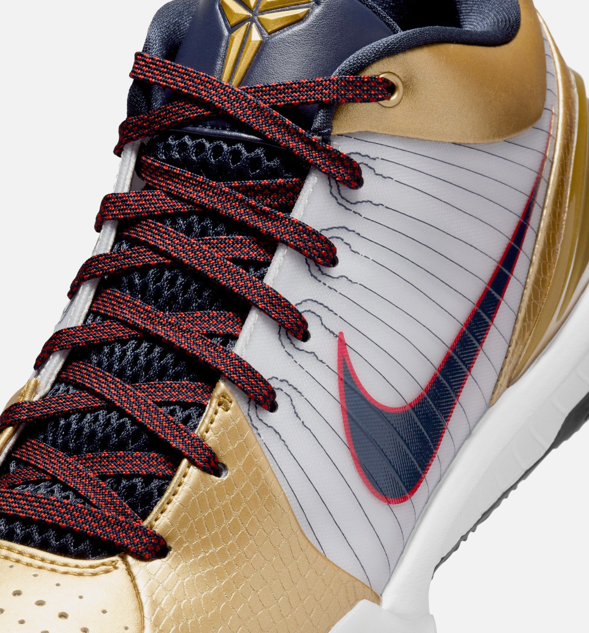 Kobe IV Protro Mens Lifestyle Shoe - White/Dark Obsidian/Varsity Red/Metallic Gold Limit One Per Customer、mySite、dreamappss