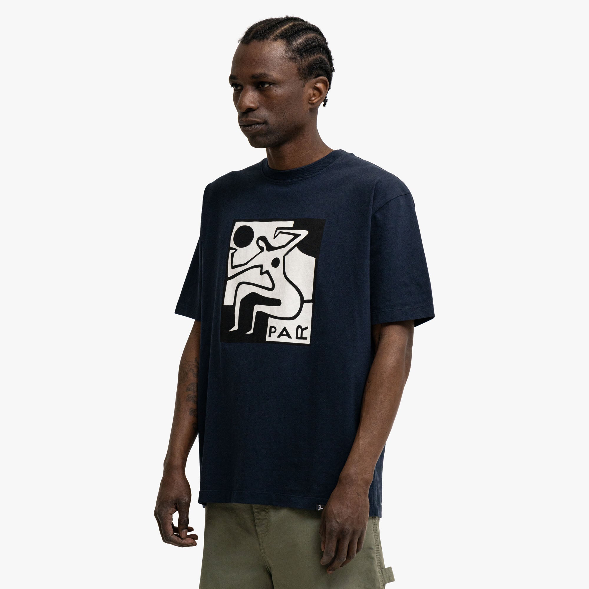  by Parra Ball Sports T-Shirt Navy Blue、mySite、merchandisen