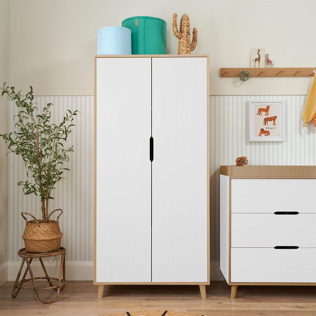  Tutti Bambini Fika Wardrobe - White/Light Oak、mySite、merchandisen