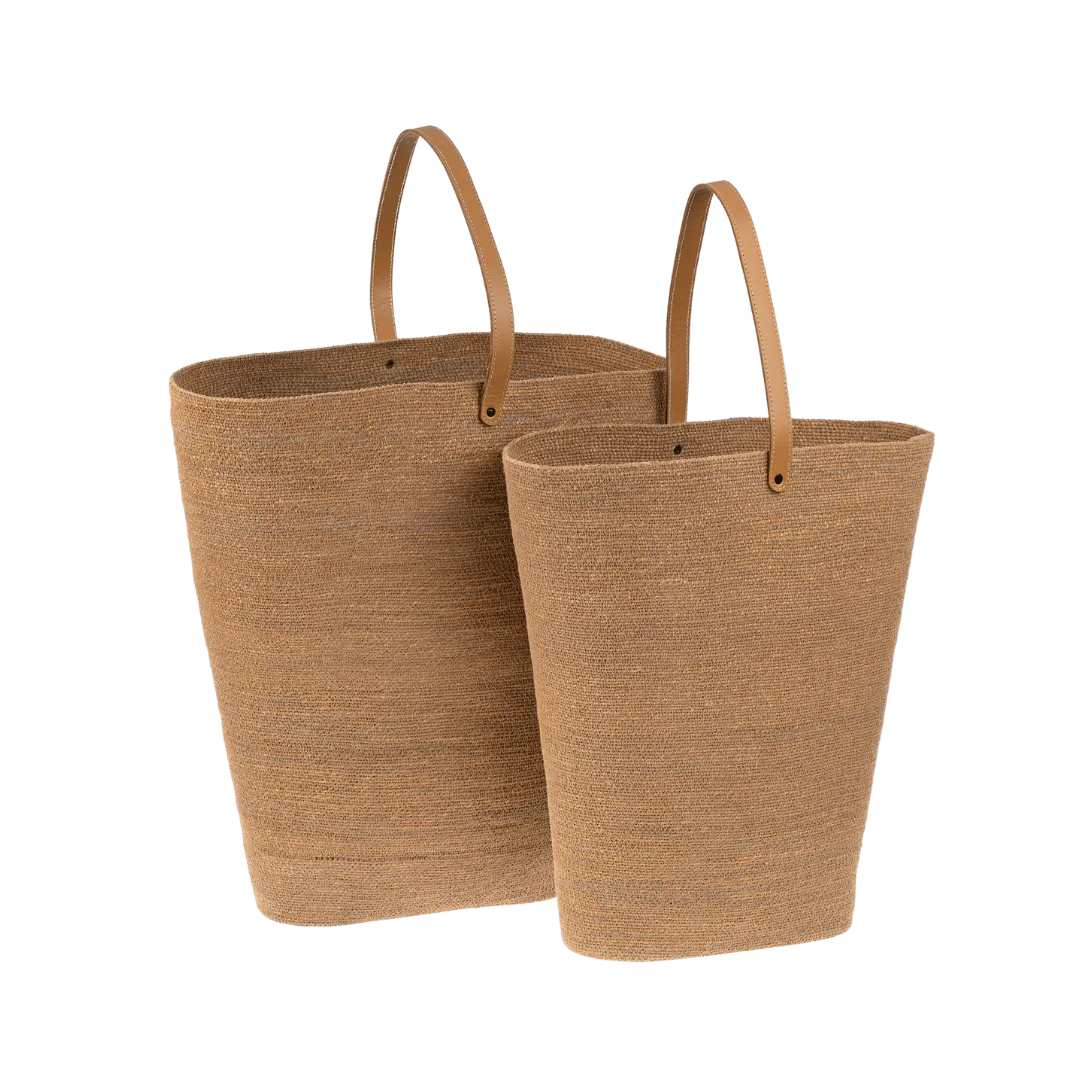  Capri Seagrass Basket Totes Set Of 2 - Sienna、mySite、elrpsem3k