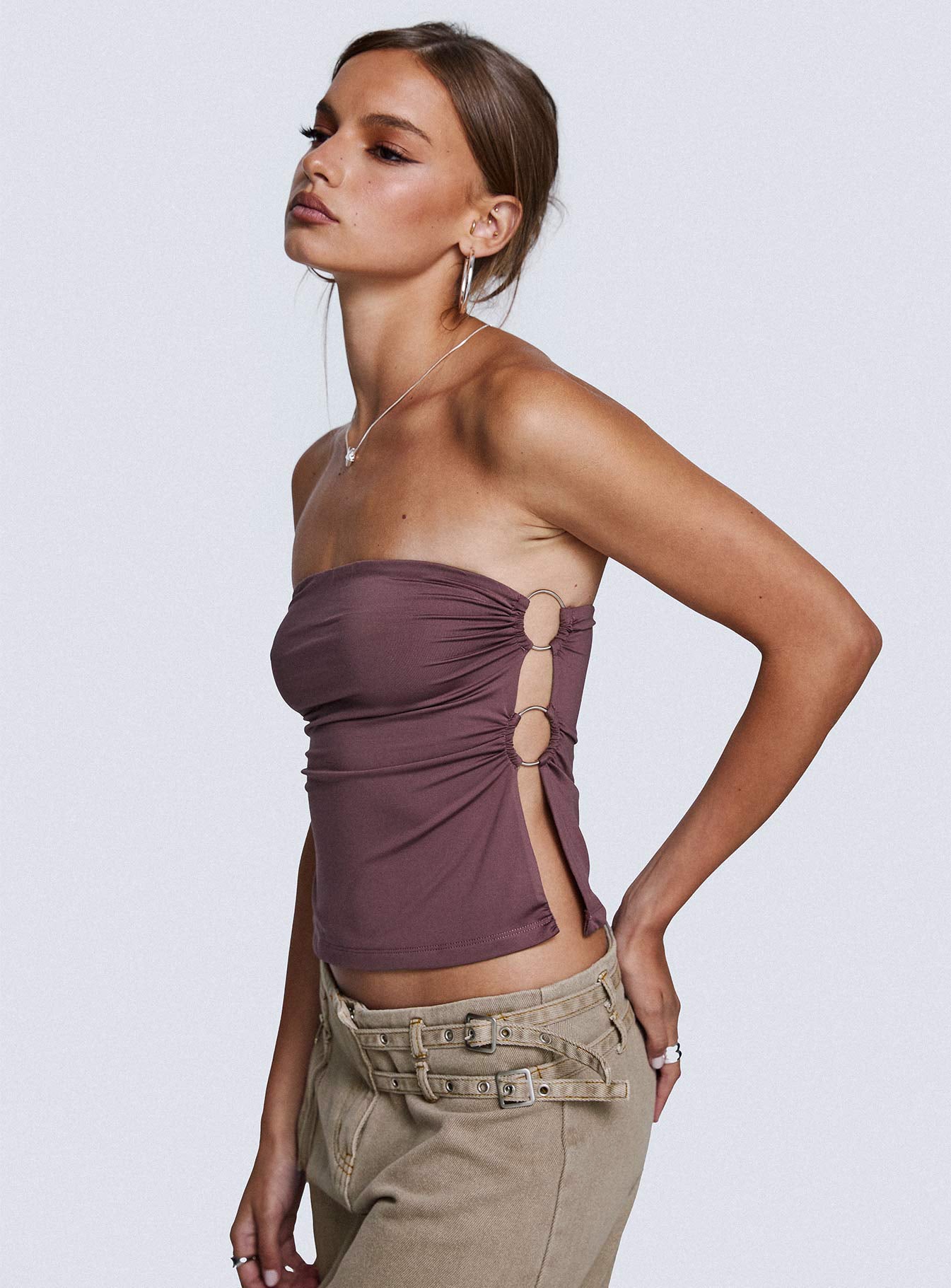 Round The World Strapless Purple、mySite、solidvoid