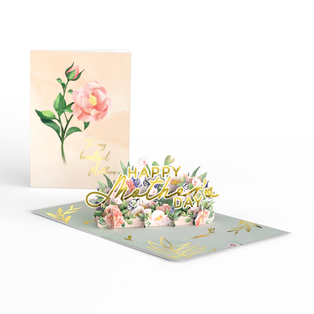 Mother’s Day Peonies Pop-Up Card、mySite、solidvoid