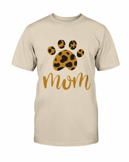 Cheetah Paw Print Mom T shirt、mySite、camillekostekn