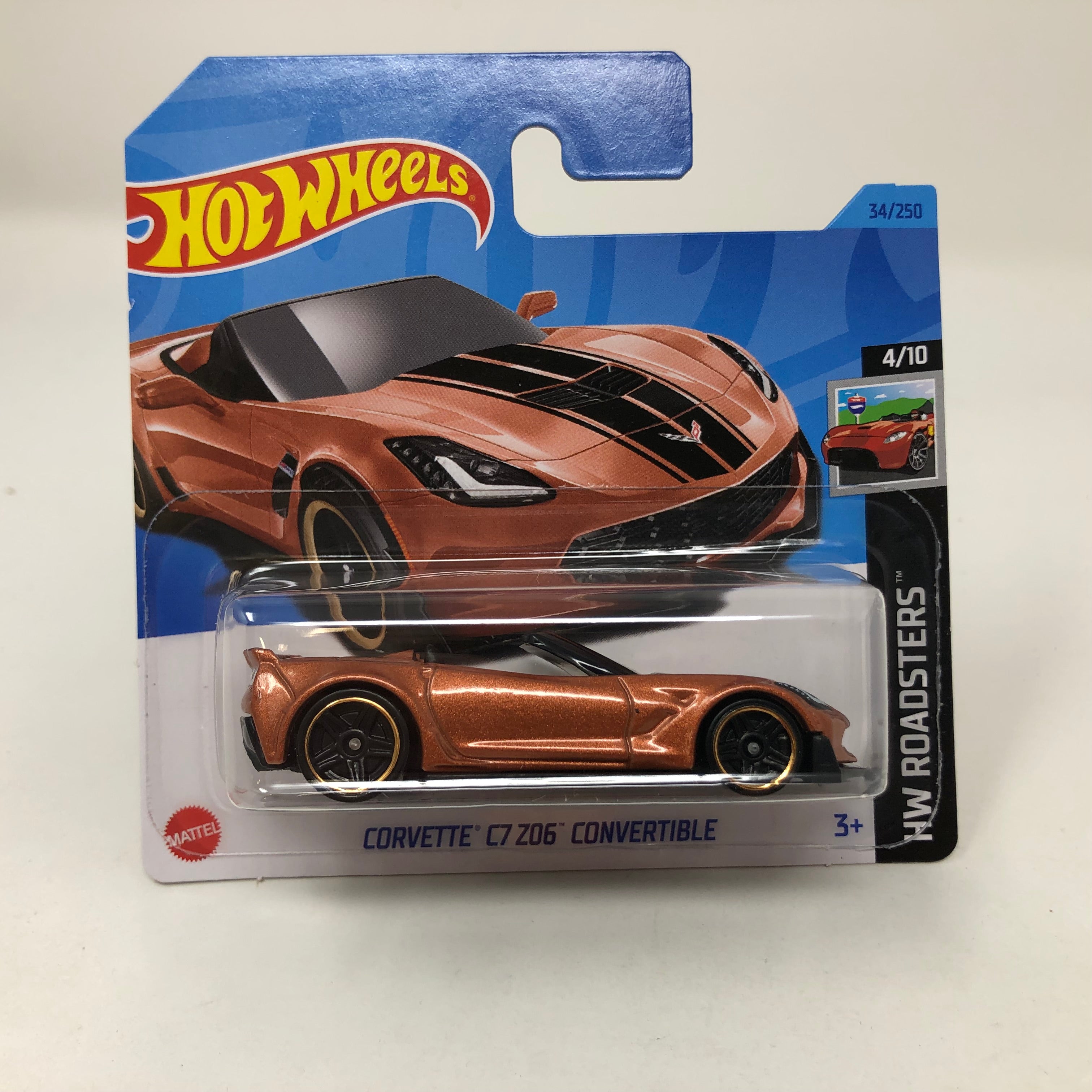 Chevy Corvette C7 Z06 #34 * Bronze * 2023 Hot Wheels Short Card Case P、mySite、hgirdovlk