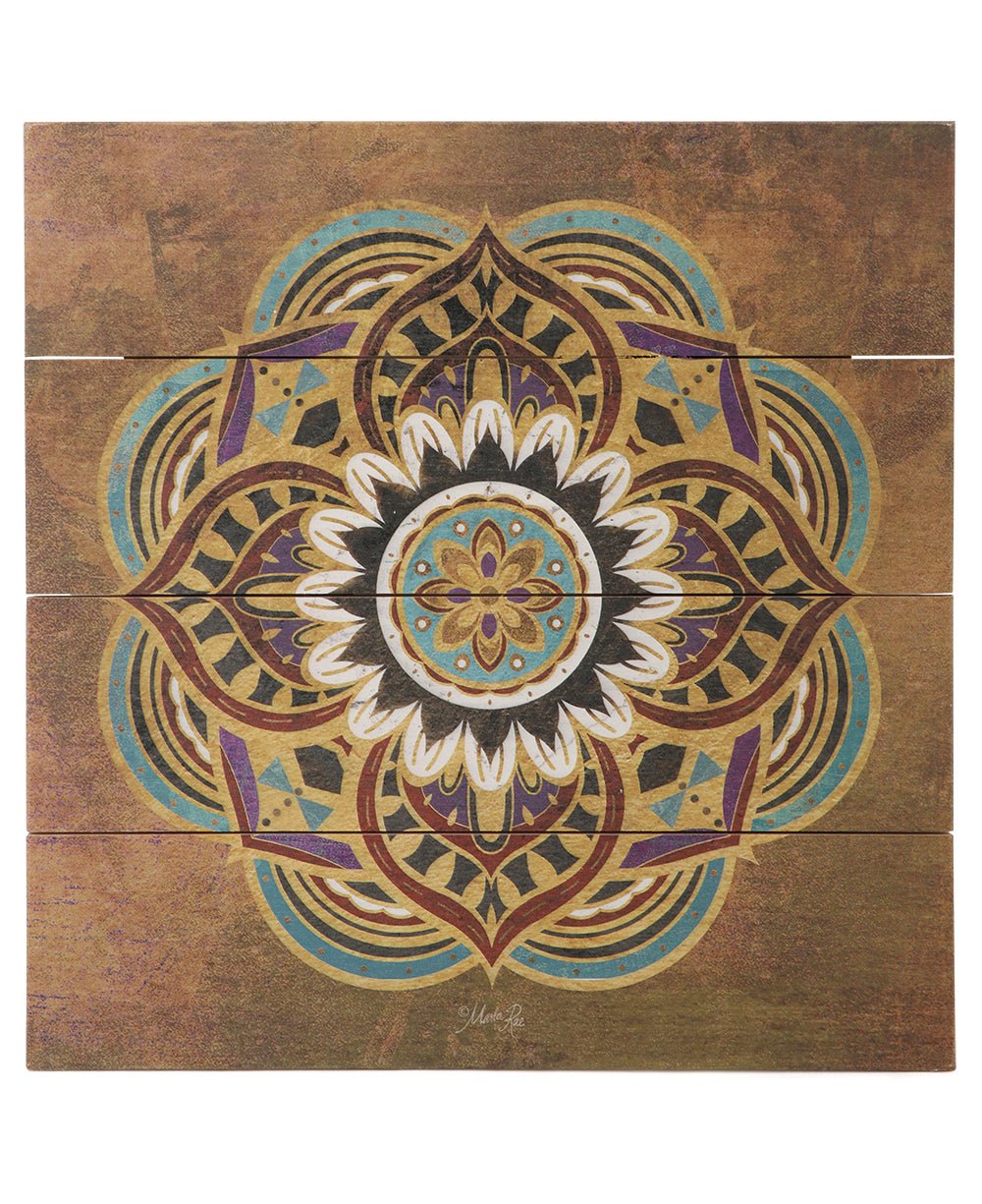 Imperfectly Perfect Lotus Mandala Wood Pallet Wall Hanging、mySite、topwebapps