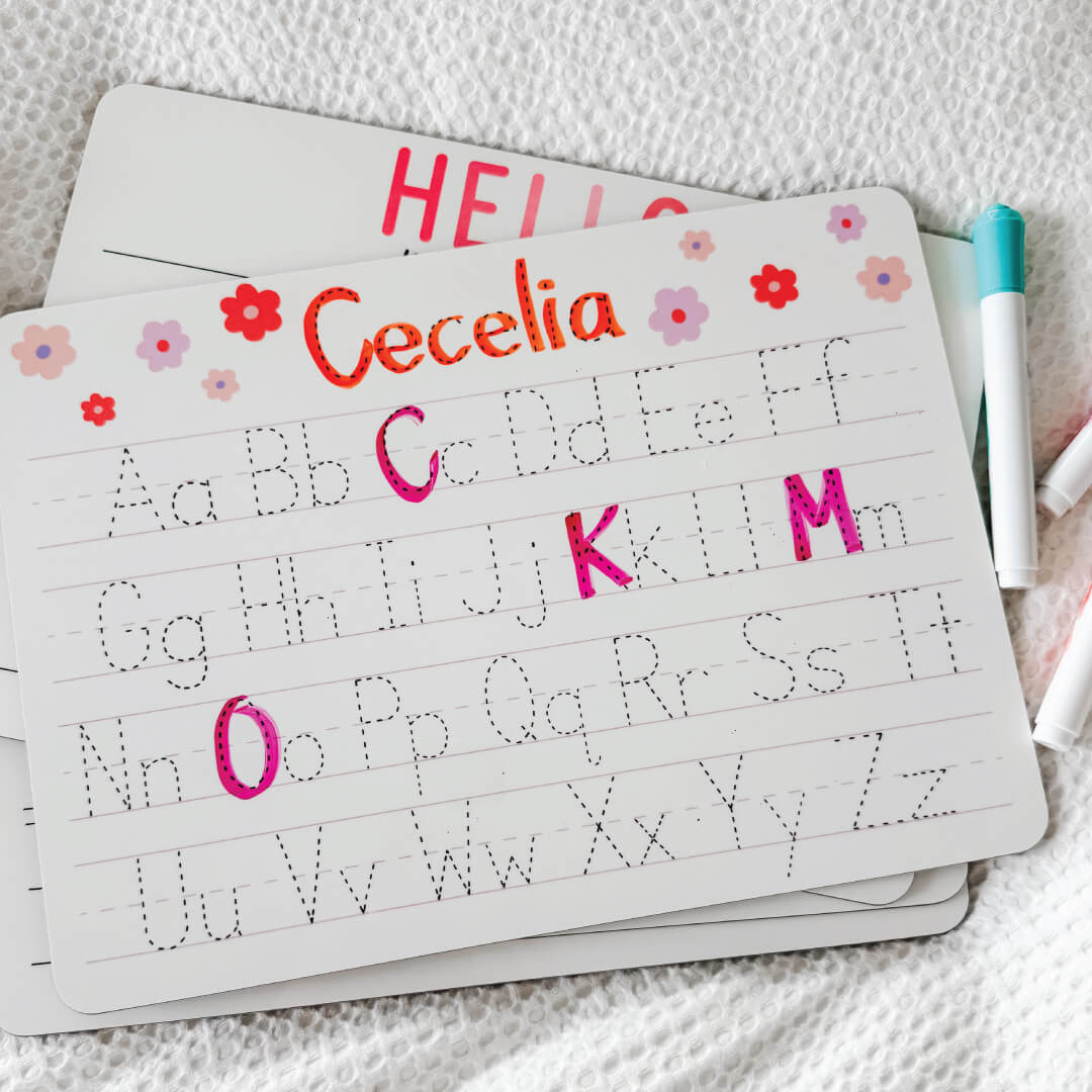  Kids Personalized Whiteboard | Simple Floral、mySite、layawaytickets