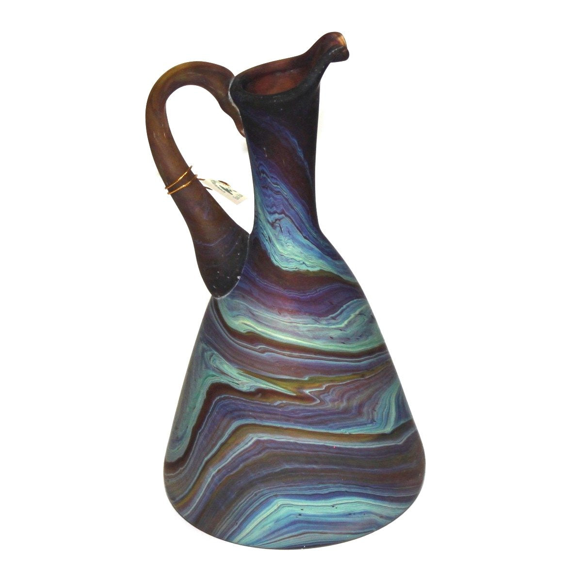  Holy Land Market Amilcare Style Phoenician - Ancient Beauty Phoenician Glass Vase. No Two are Alike. Museum Quality Looks and Feels (10 Inch)、mySite、elrpsem3k