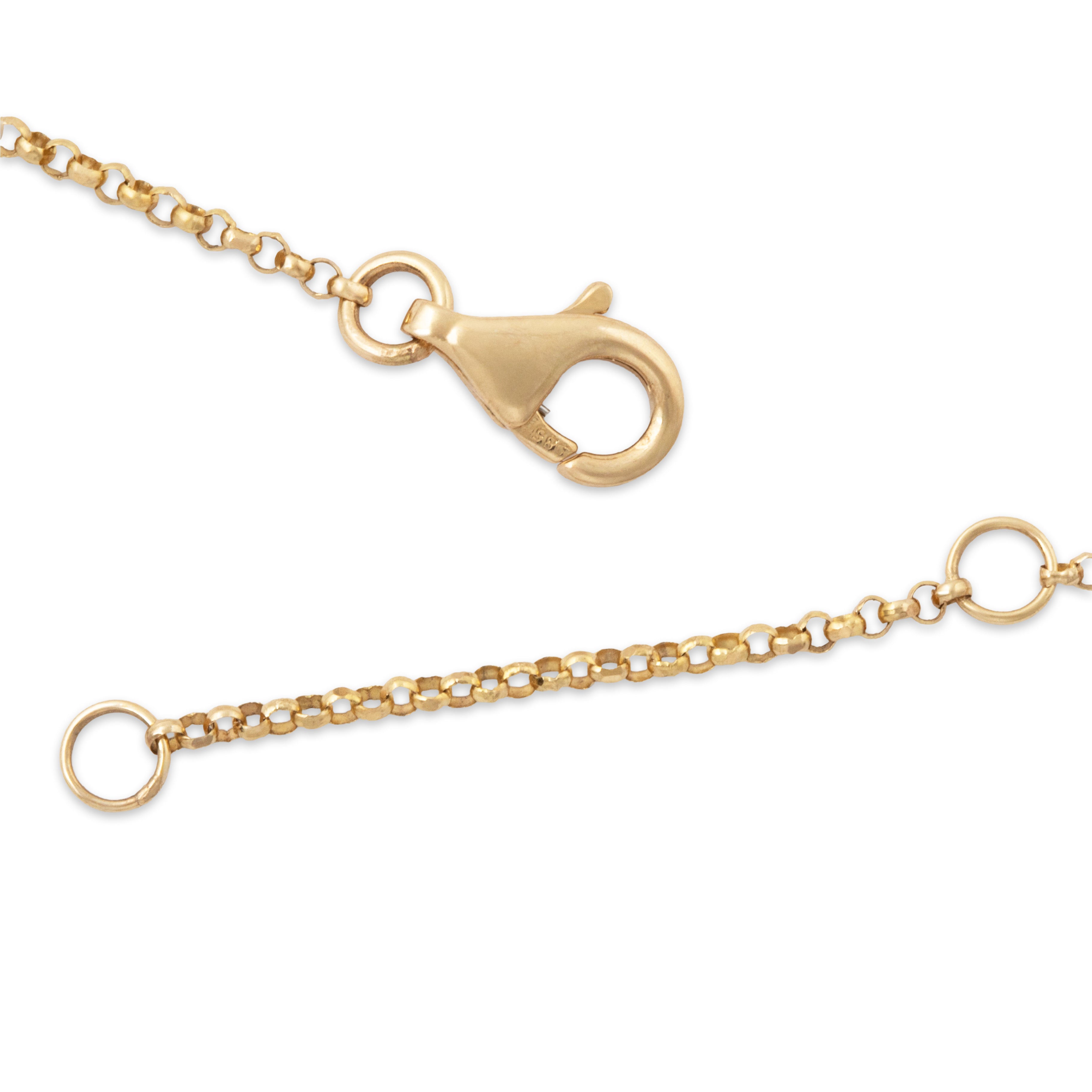 Estate 14k Yellow Gold Tourmaline Tsavorite Modernist Style Necklace 18、mySite、hinf8tx79