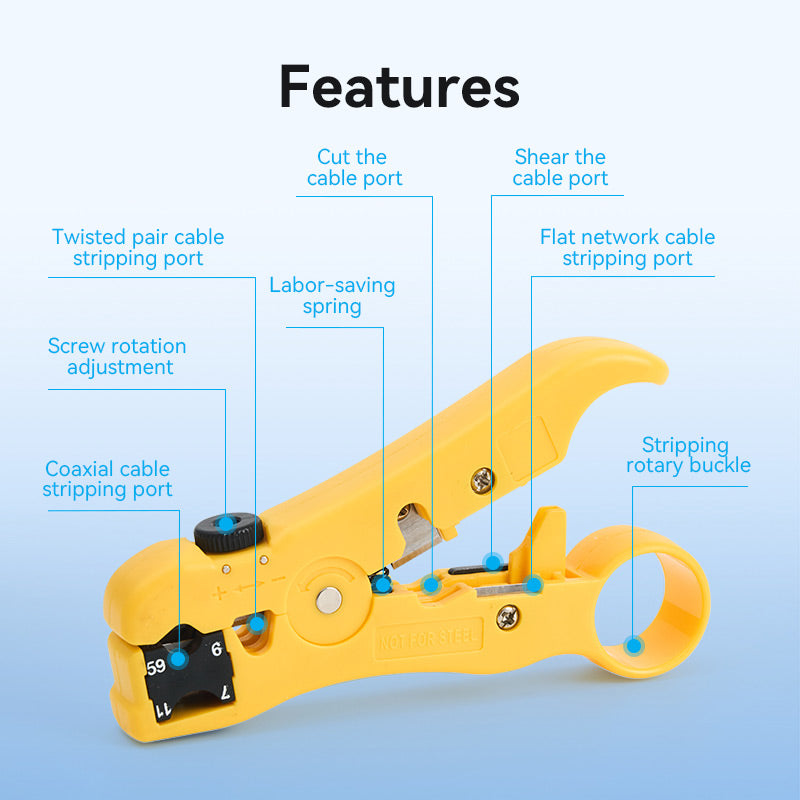 Vention Coaxial Cable Stripper Yellow、mySite、fannypackpong