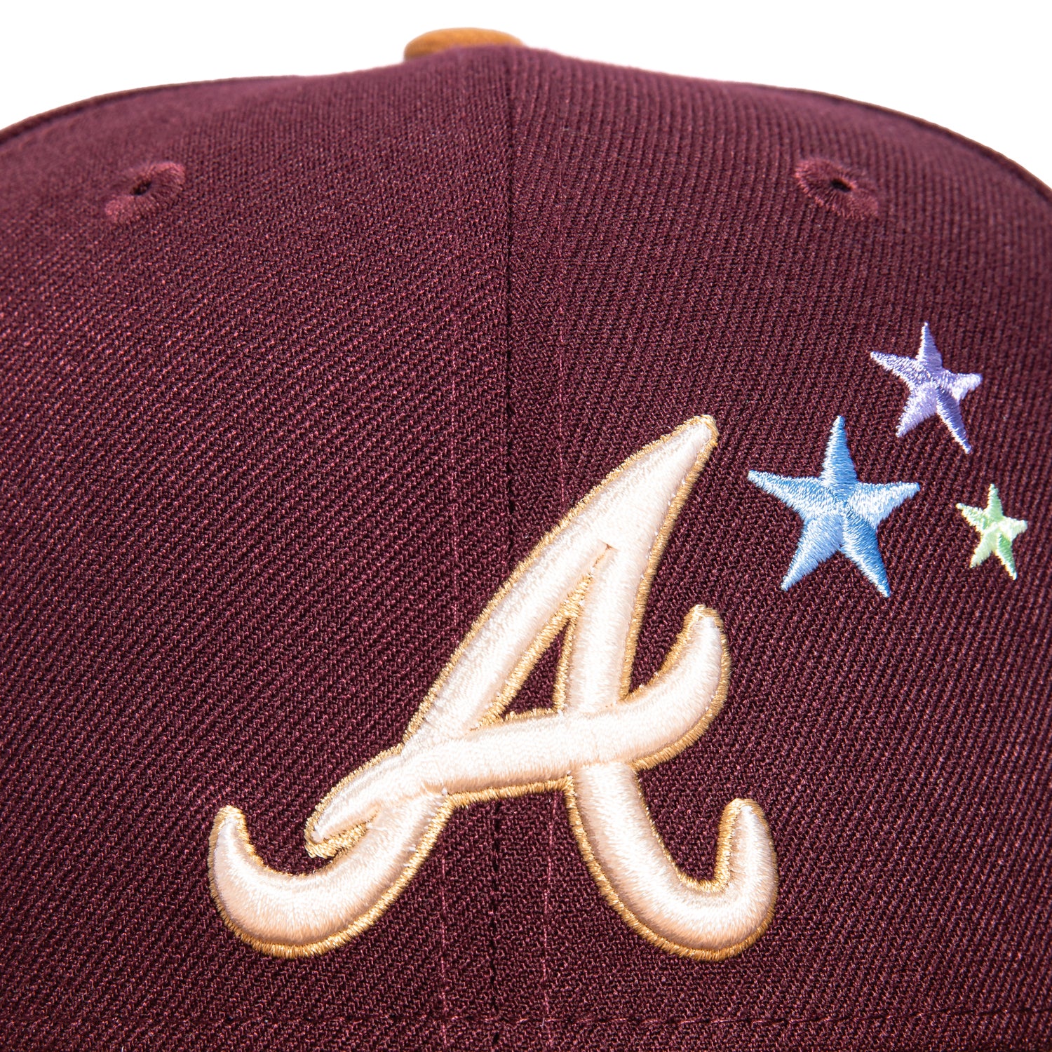New Era 59Fifty Salt Water Taffy Atlanta Braves Stars Hat - Maroon, Khaki、mySite、vikingsvslions