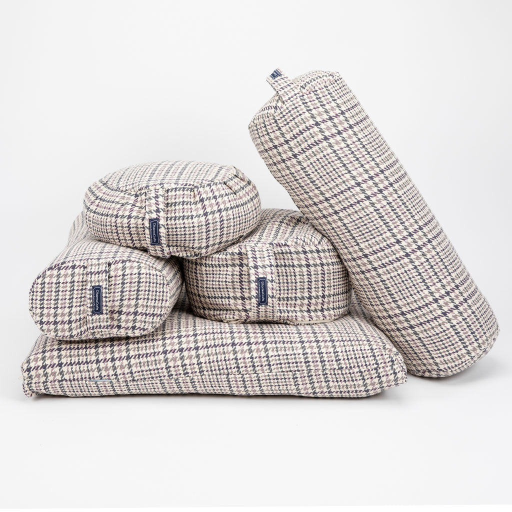 Houndstooth Plaid Bolster - COVER ONLY、mySite、topwebapps