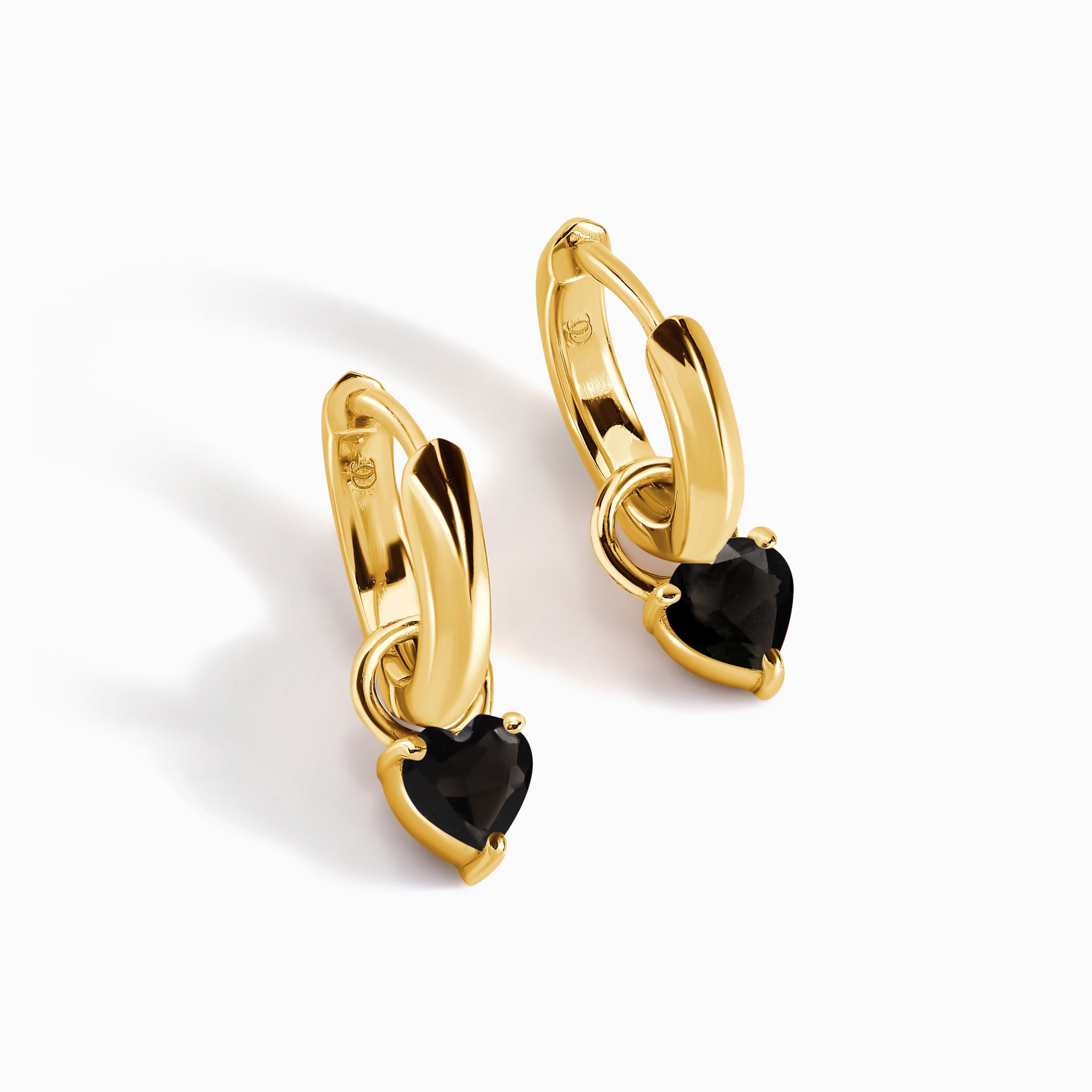 Black Obsidian Earrings - Love Hoops、mySite、hinf8tx79