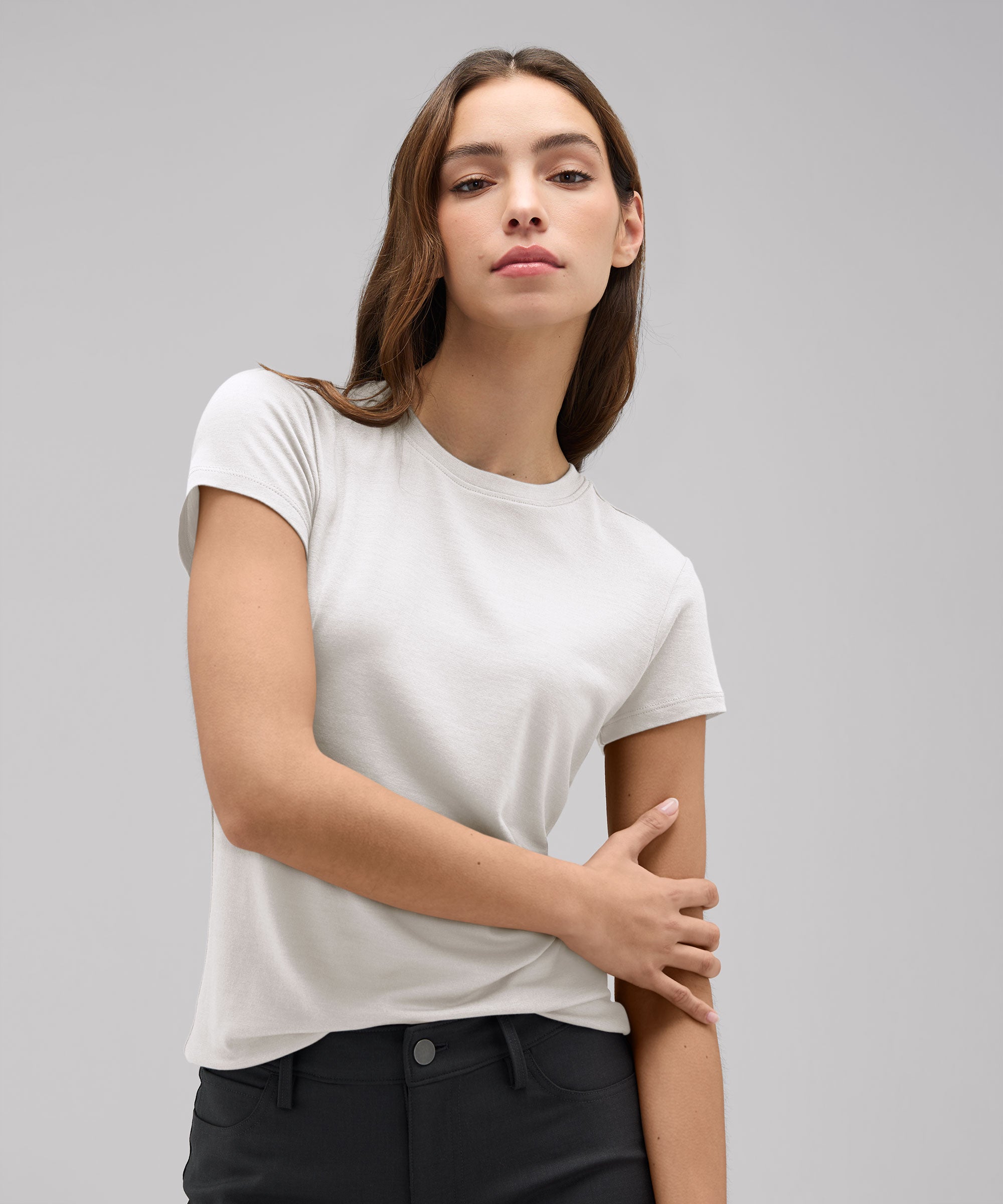 Women's Slim Merino Crew Neck T-Shirt、mySite、noshort